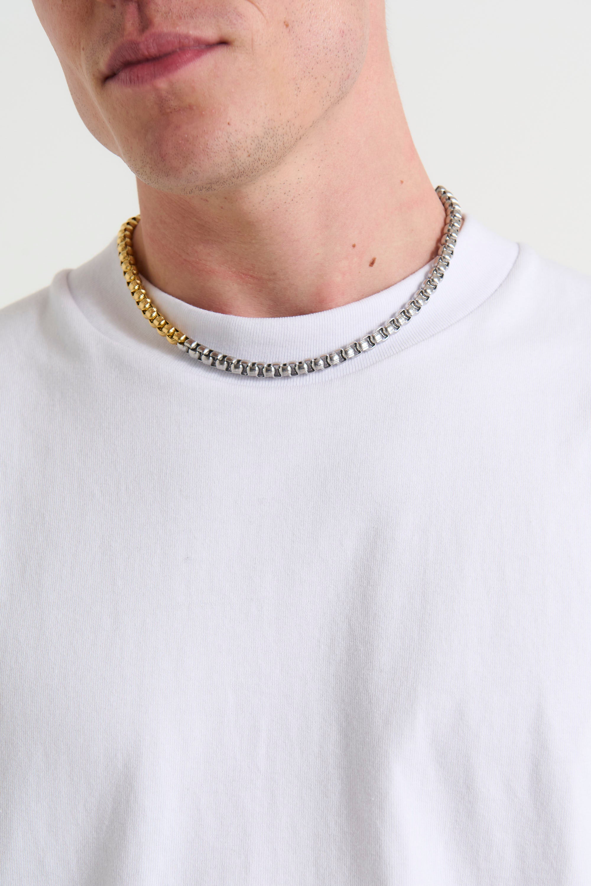 NTH Split Chain Necklace Gold/Silver - FINAL SALE