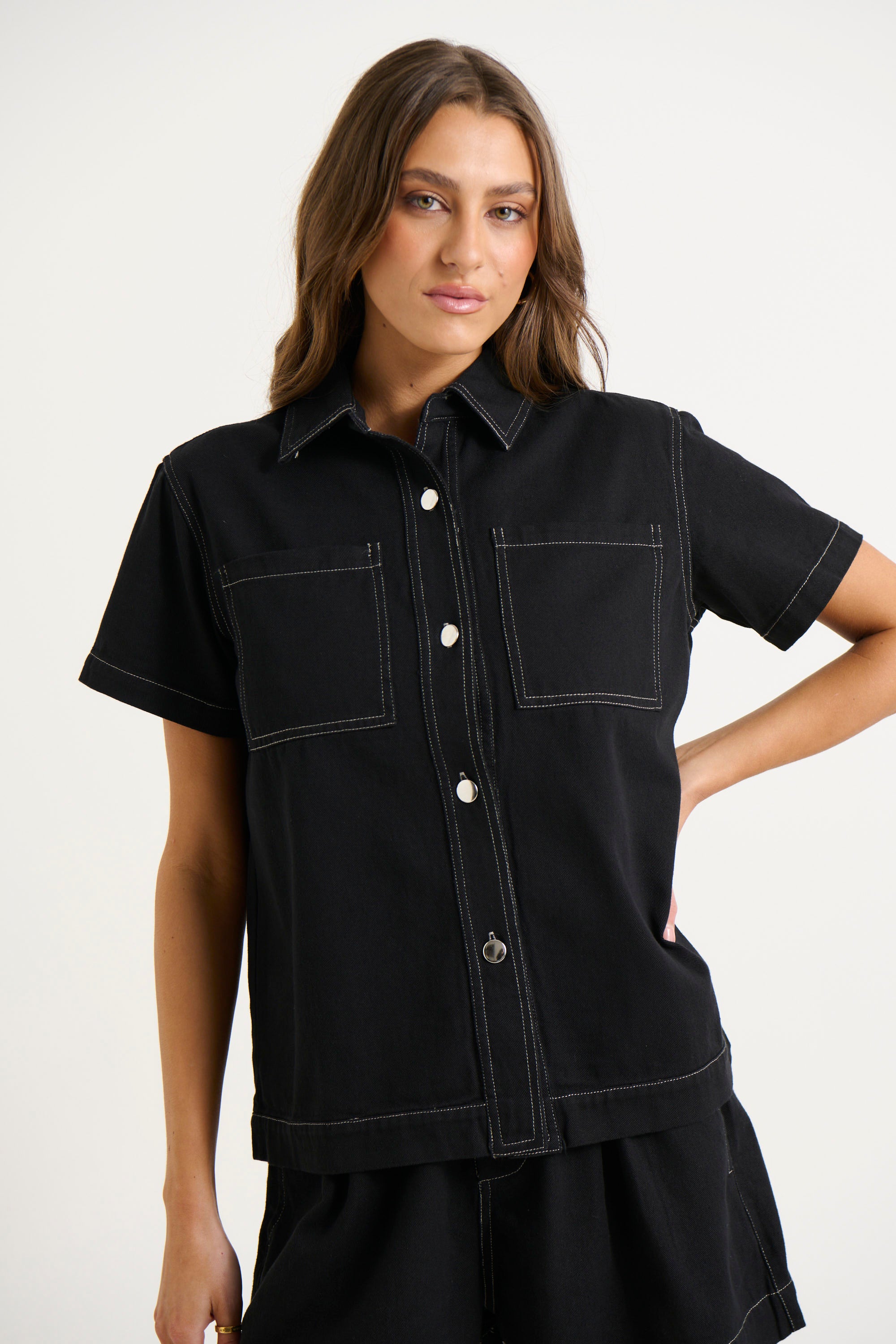 Sally Shirt Black - FINAL SALE