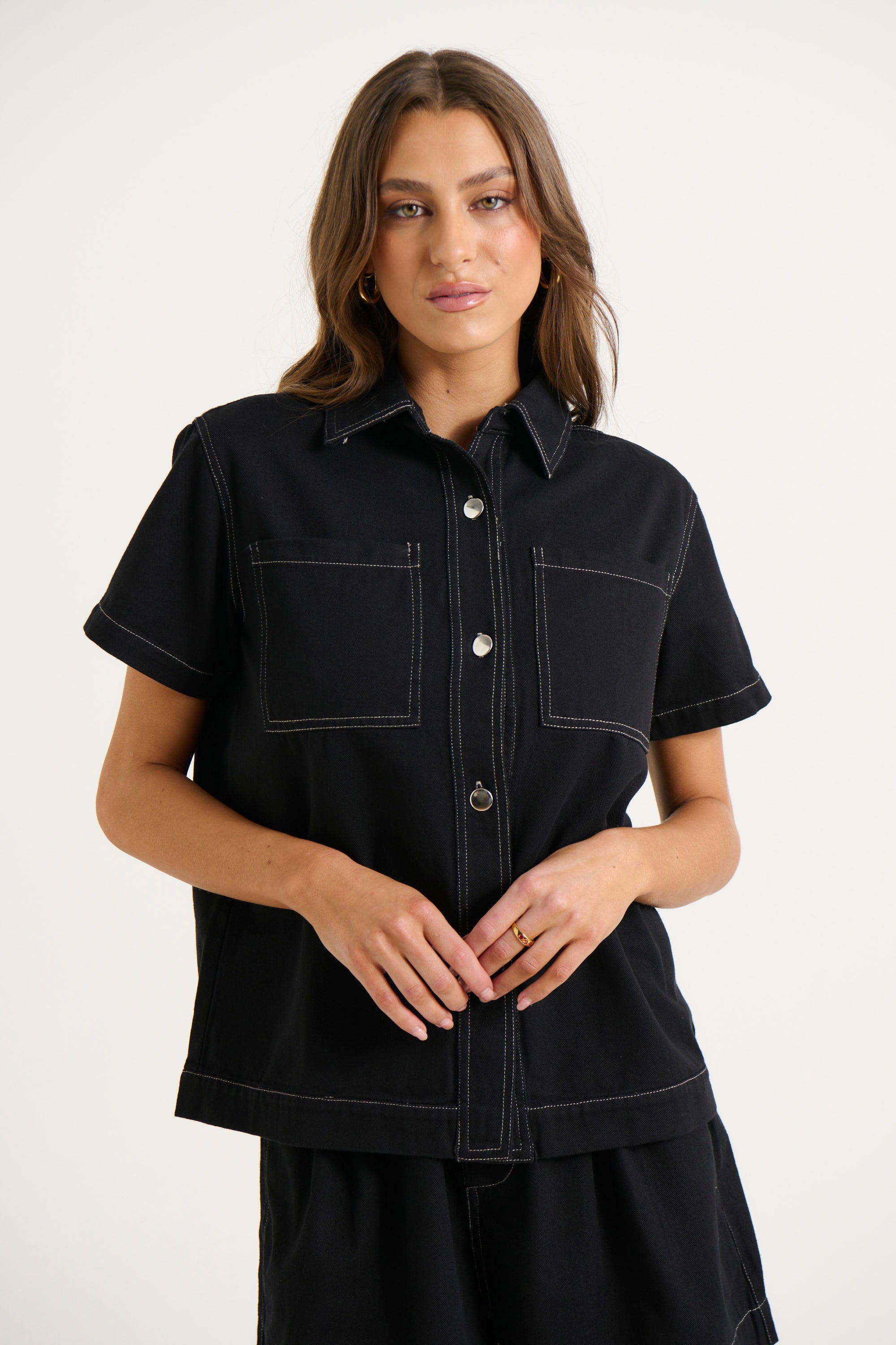 Sally Shirt Black - FINAL SALE