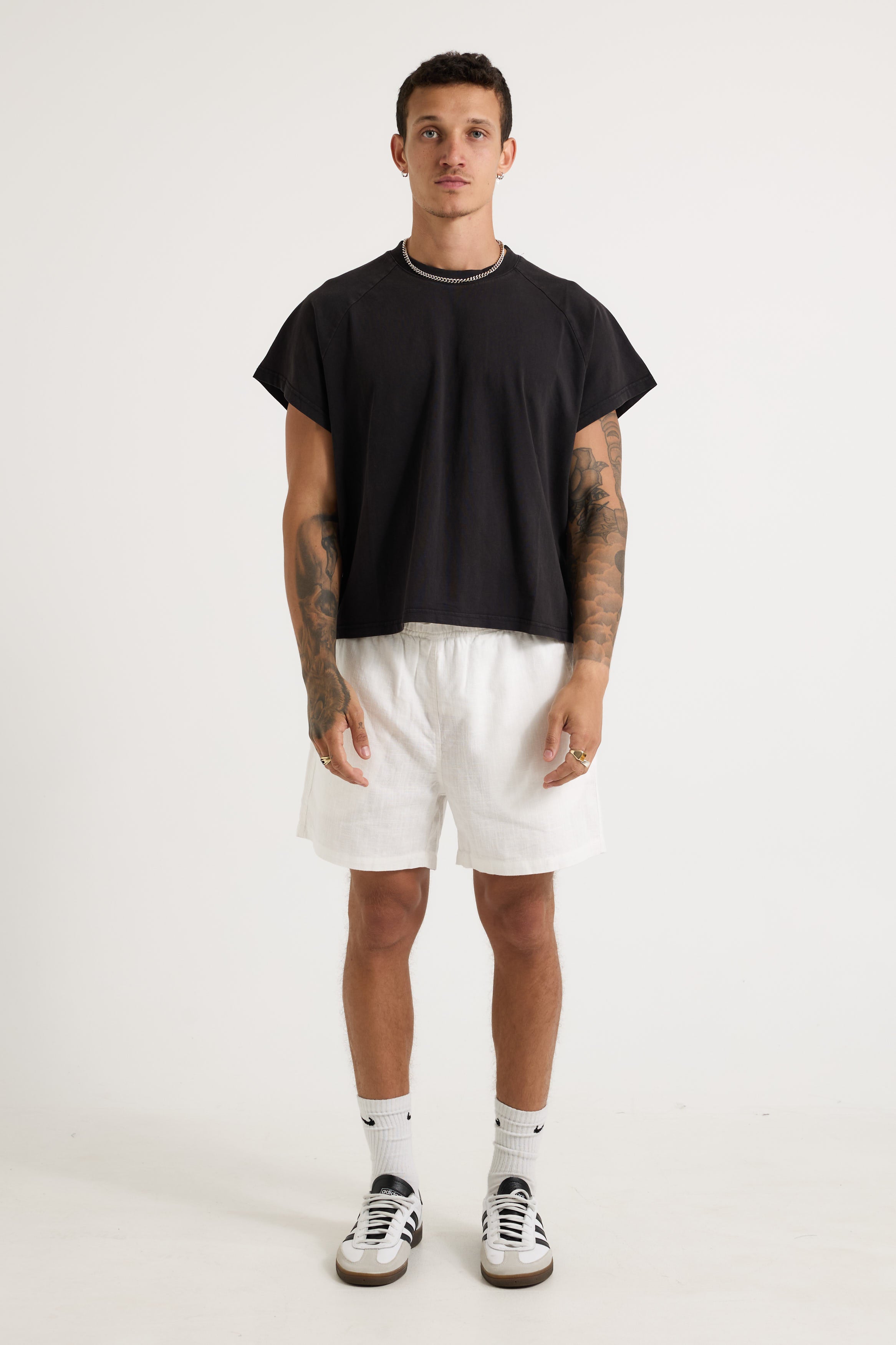 NTH Felix Linen Short White
