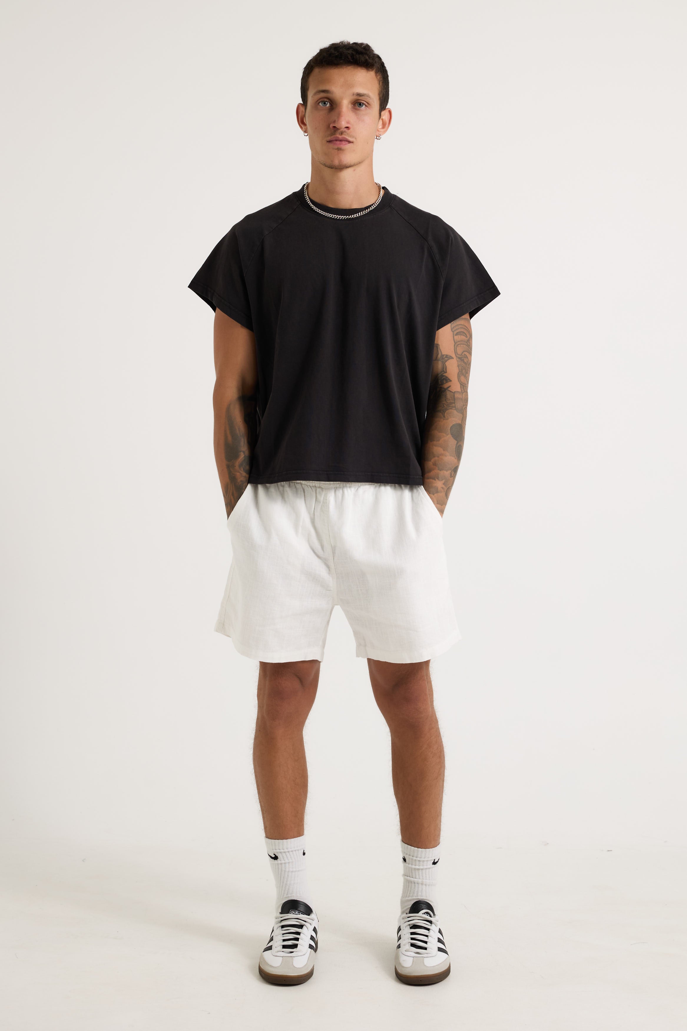 NTH Felix Linen Short White