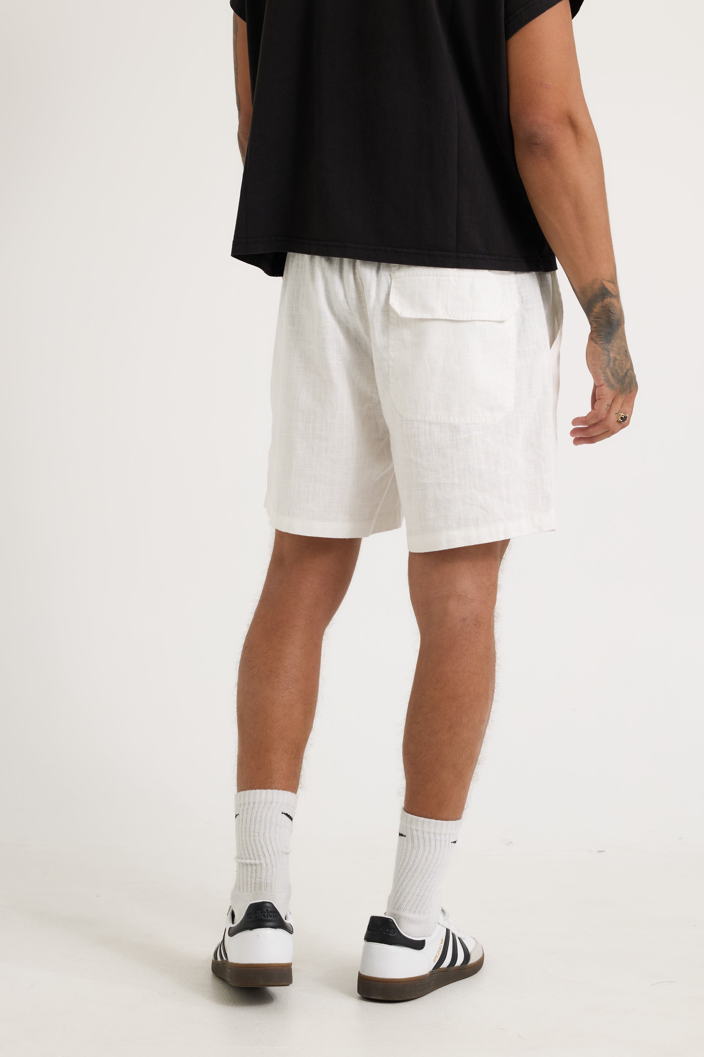 NTH Felix Linen Short White