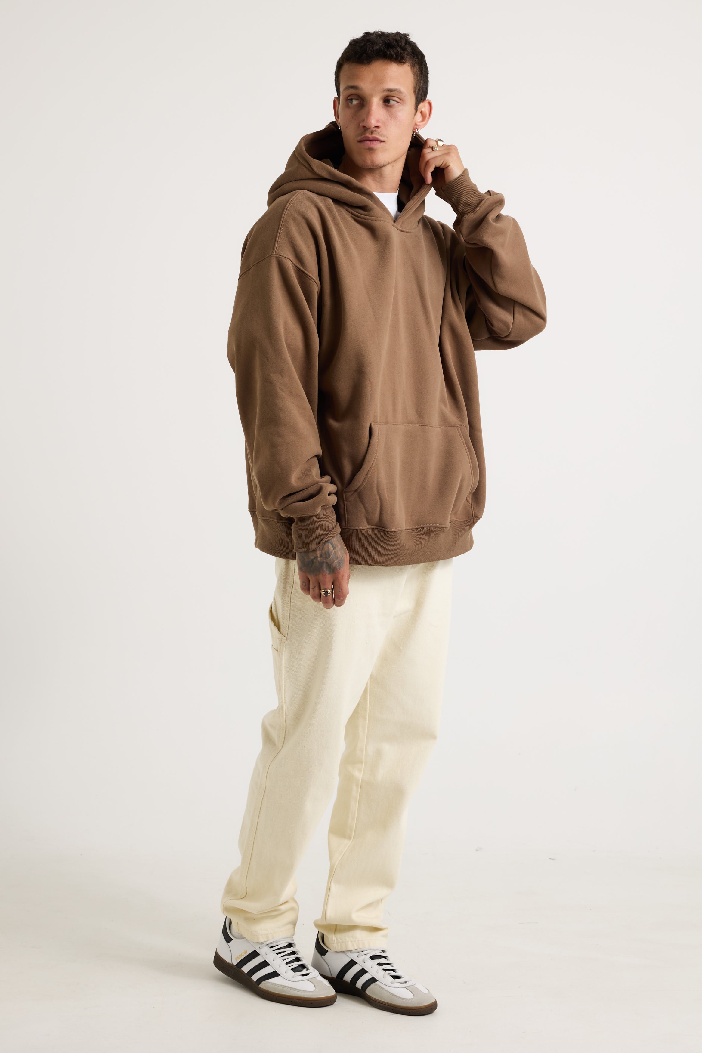 Roman Oversize Hoodie Choc - FINAL SALE