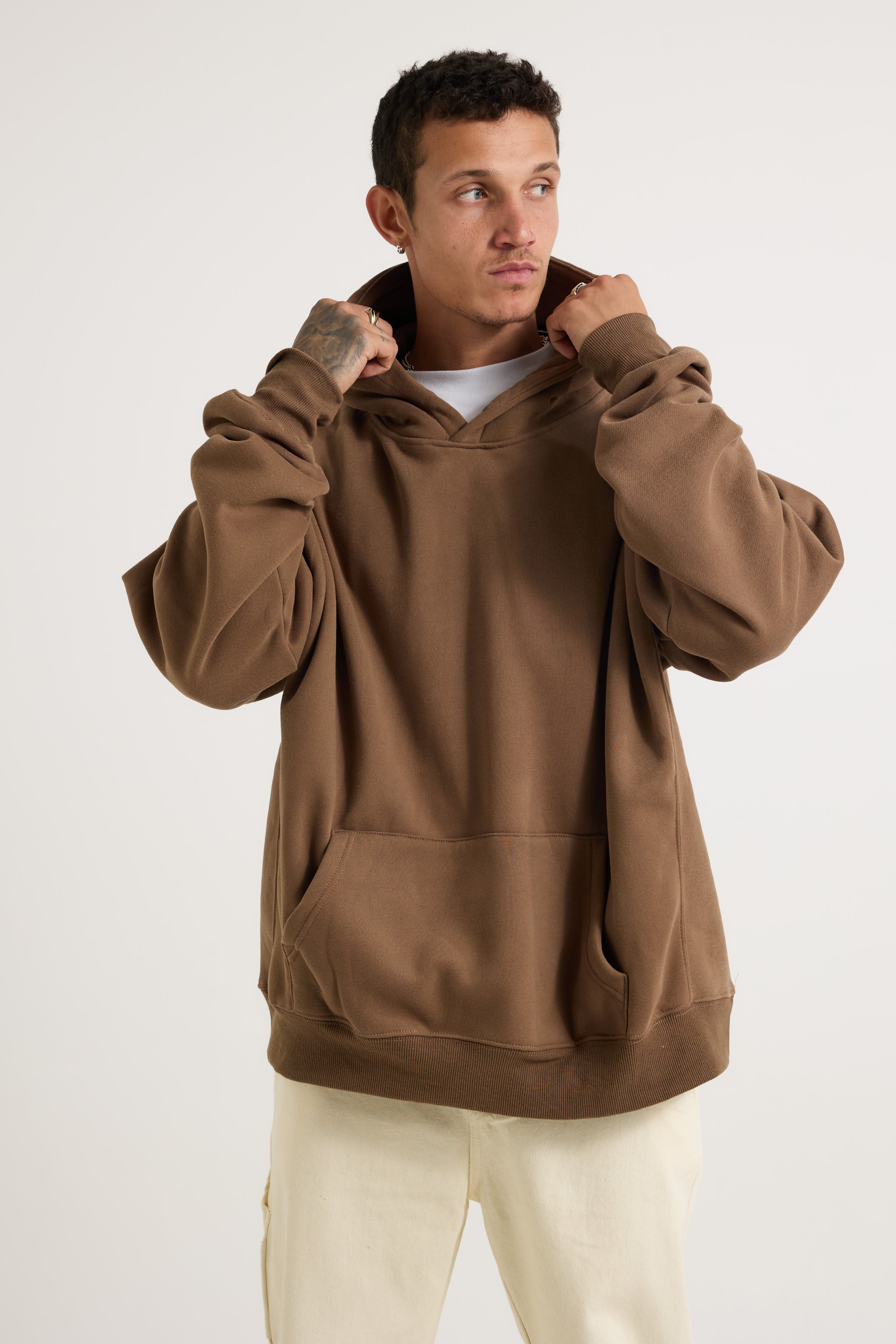 Roman Oversize Hoodie Choc - FINAL SALE