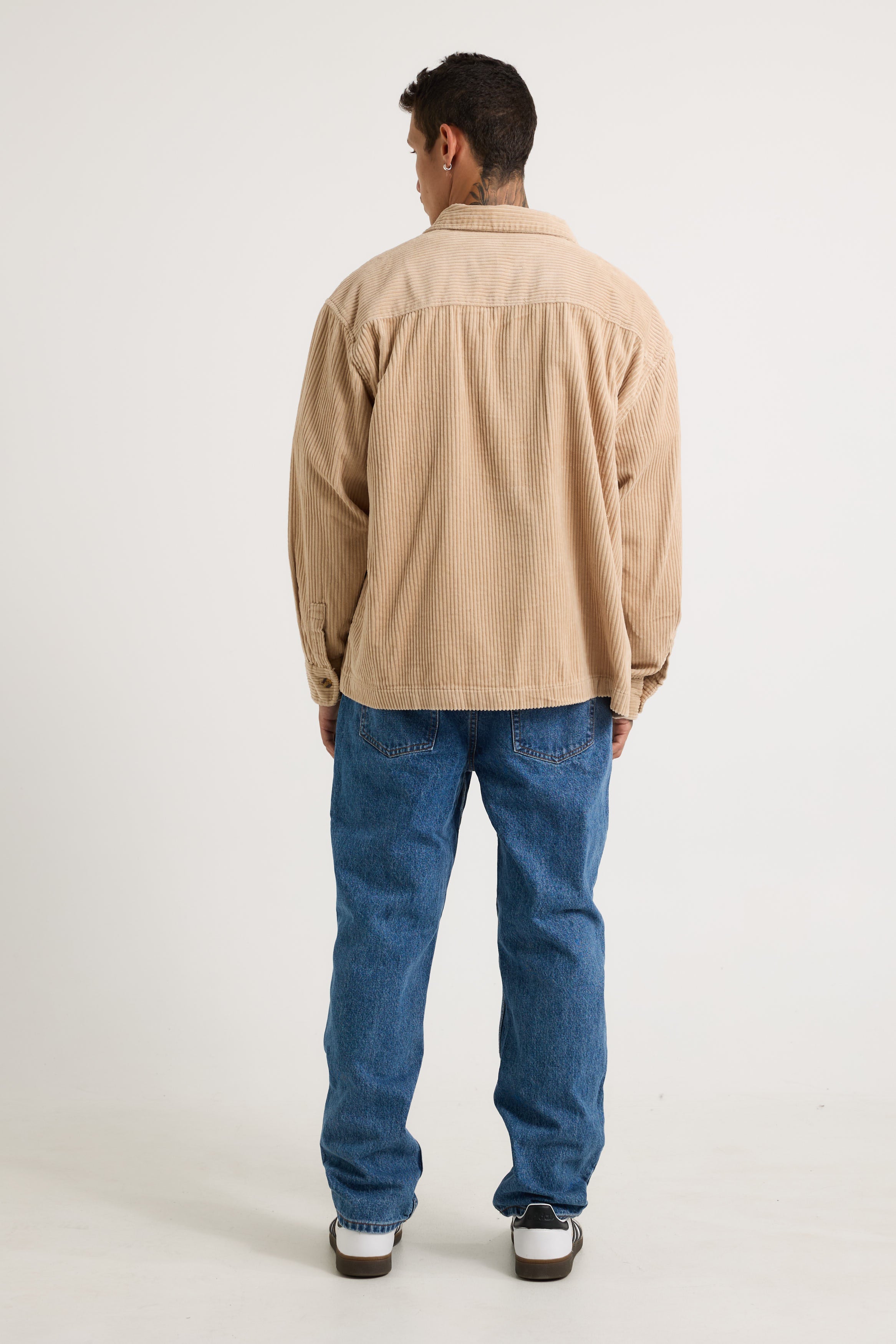 Dion Cord Overshirt Tan - FINAL SALE