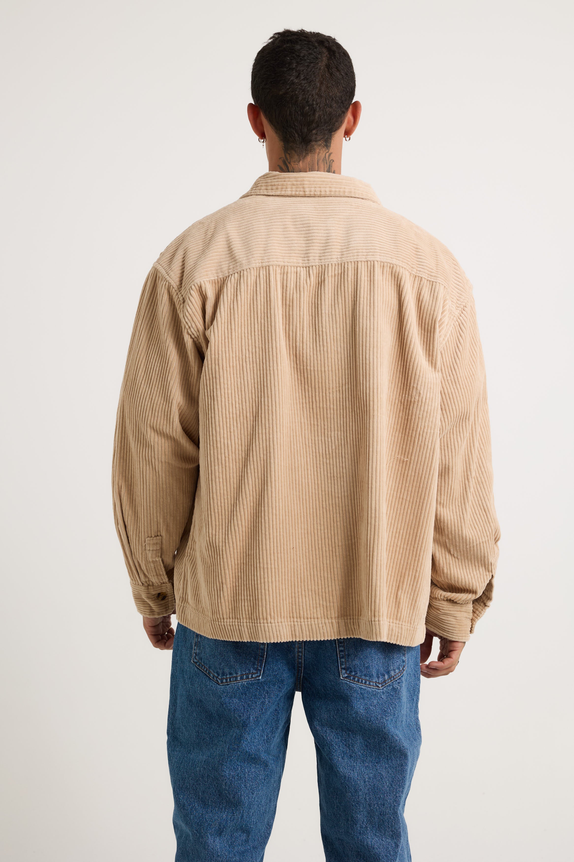 Dion Cord Overshirt Tan - FINAL SALE