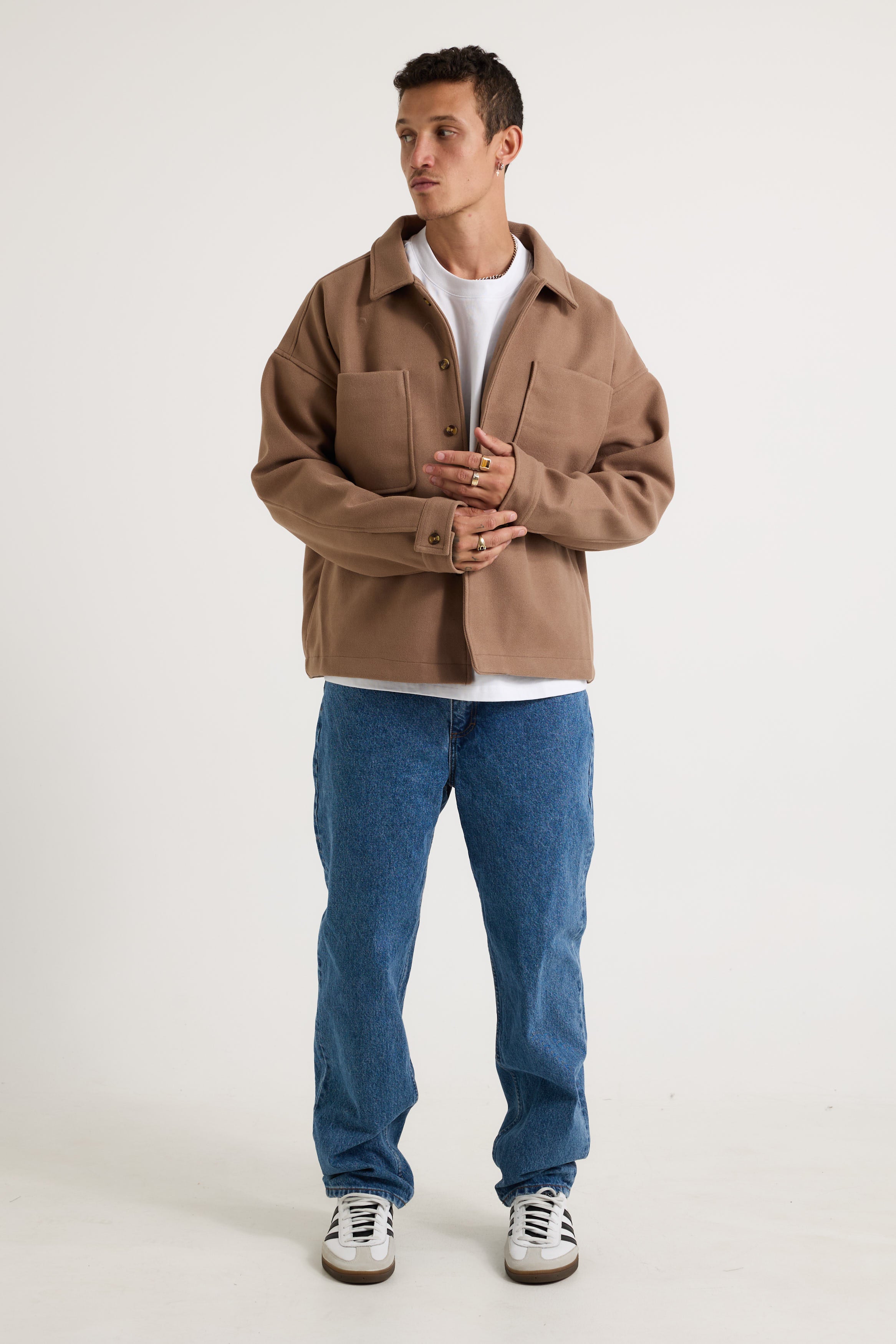 Structure Jacket Choc - FINAL SALE