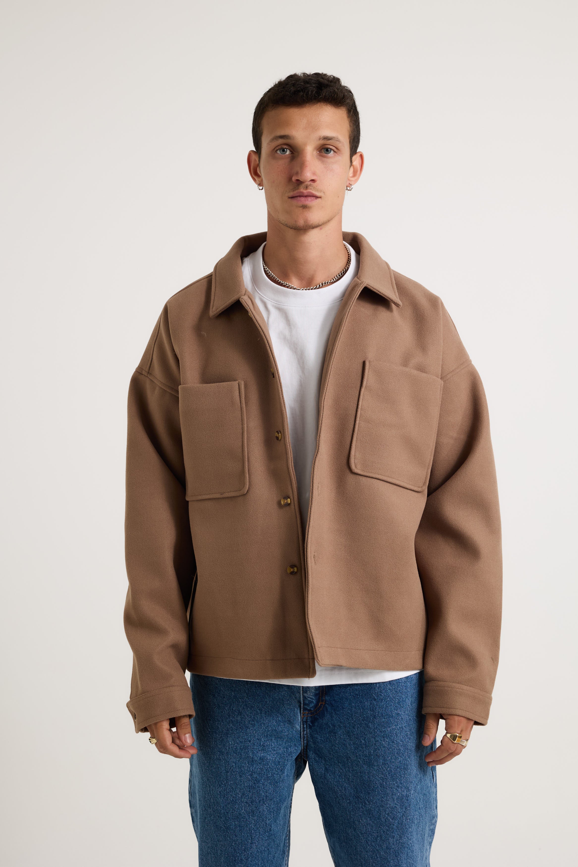 Structure Jacket Choc - FINAL SALE