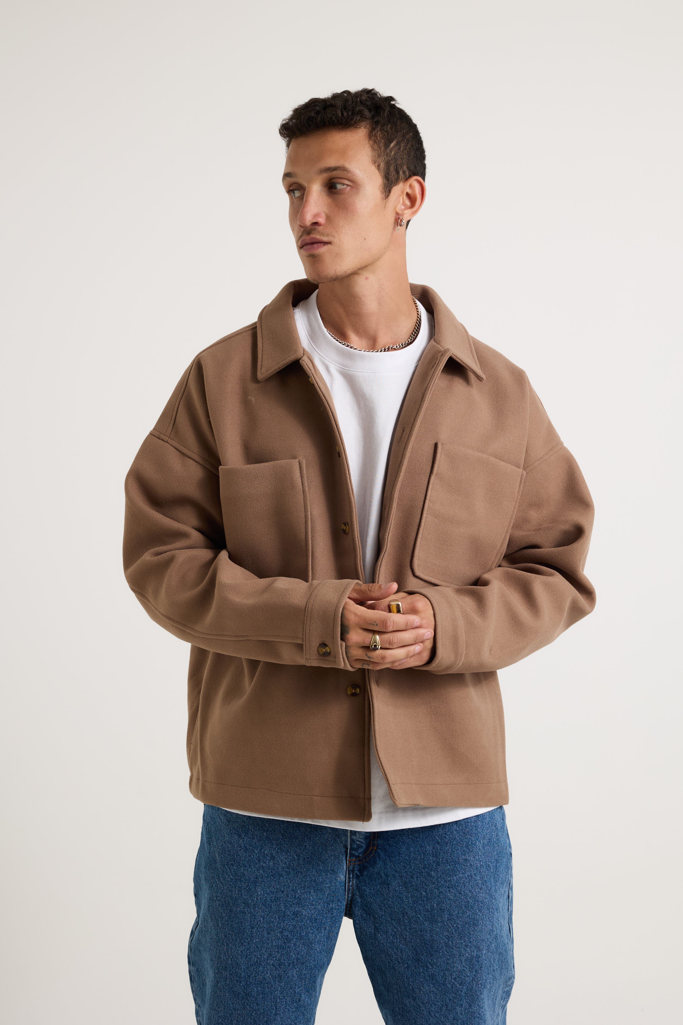 Structure Jacket Choc - FINAL SALE