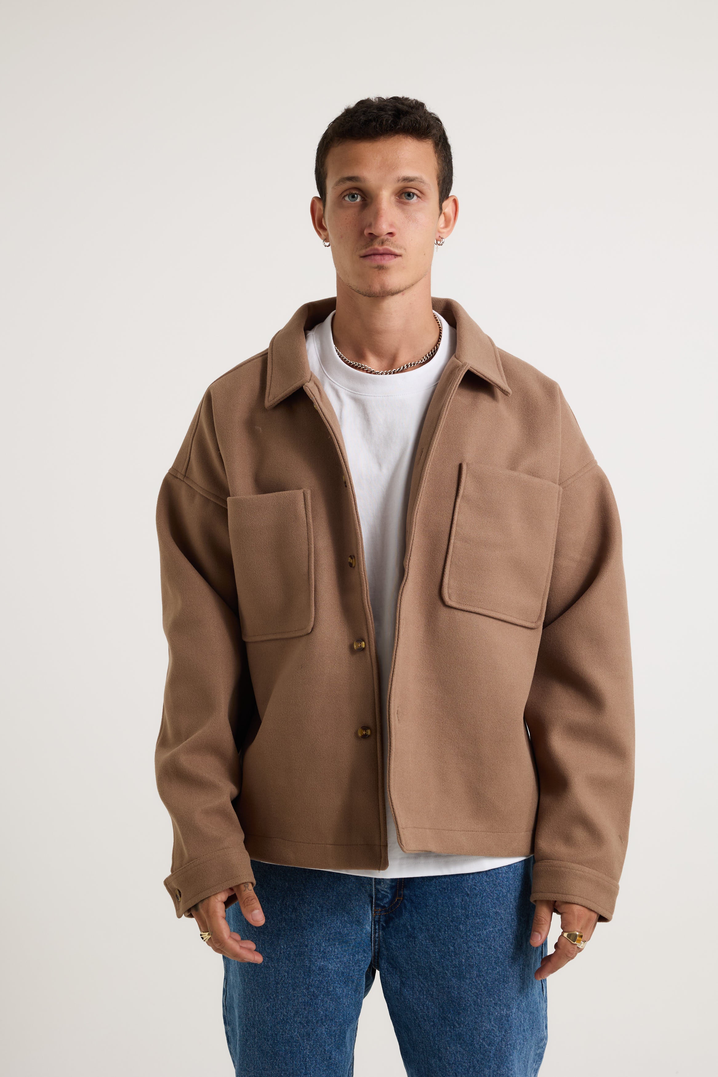 Structure Jacket Choc - FINAL SALE