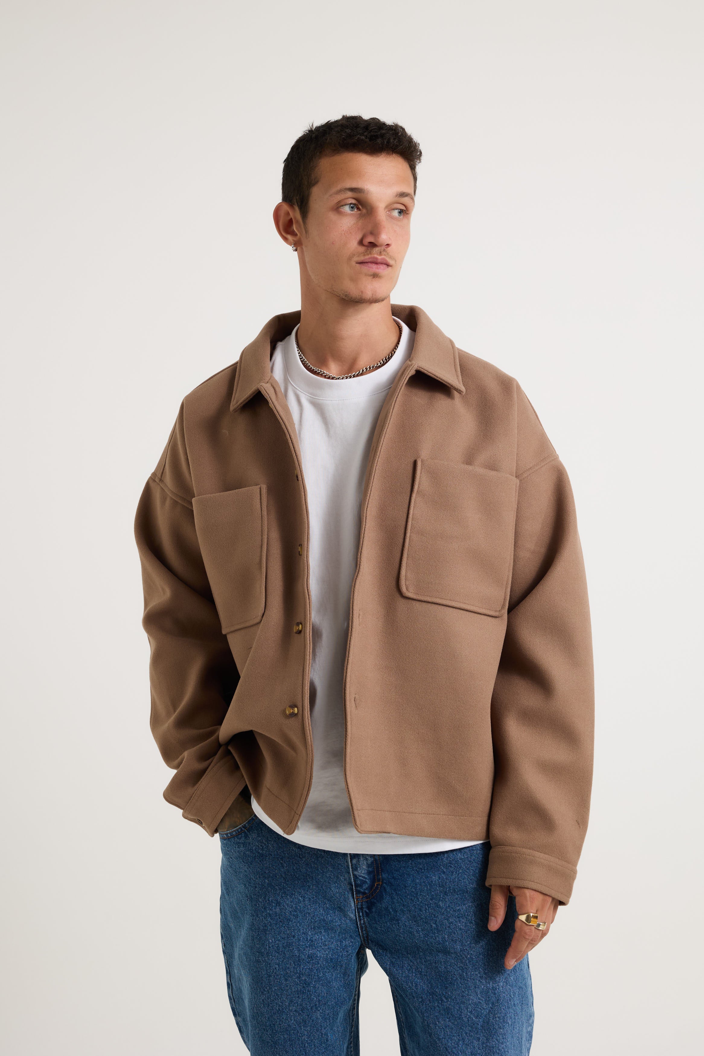 Structure Jacket Choc - FINAL SALE