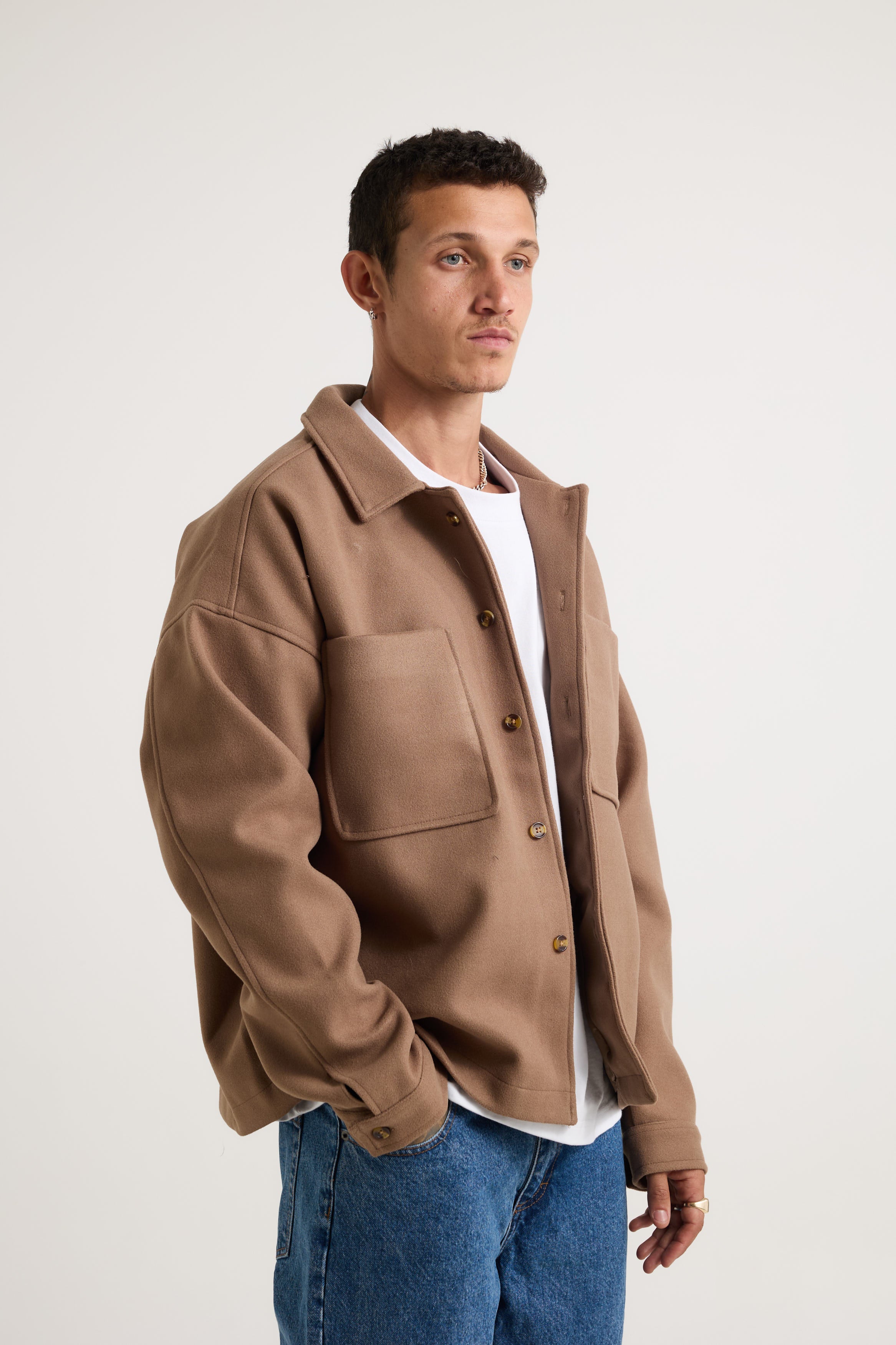 Structure Jacket Choc - FINAL SALE