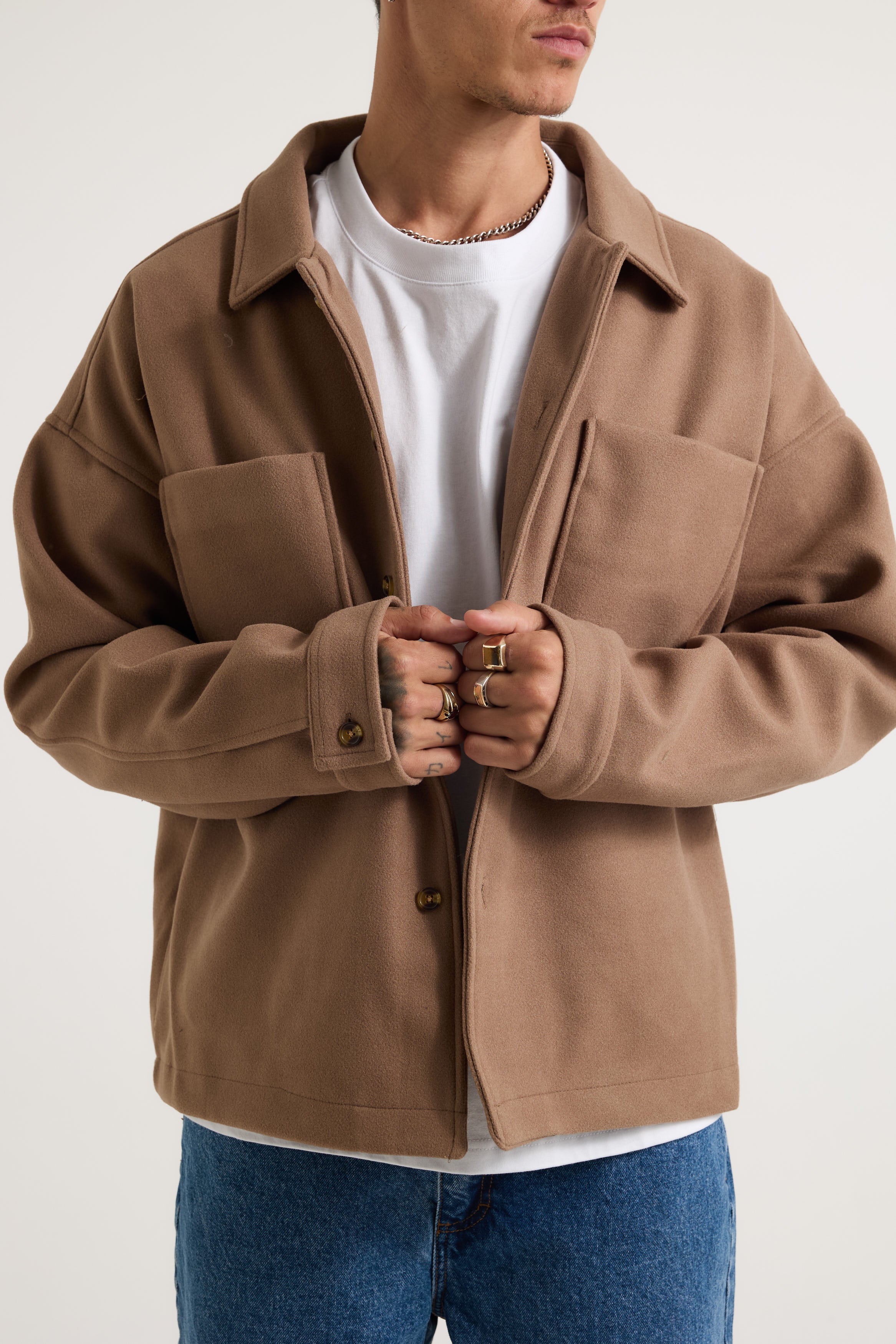 Structure Jacket Choc - FINAL SALE
