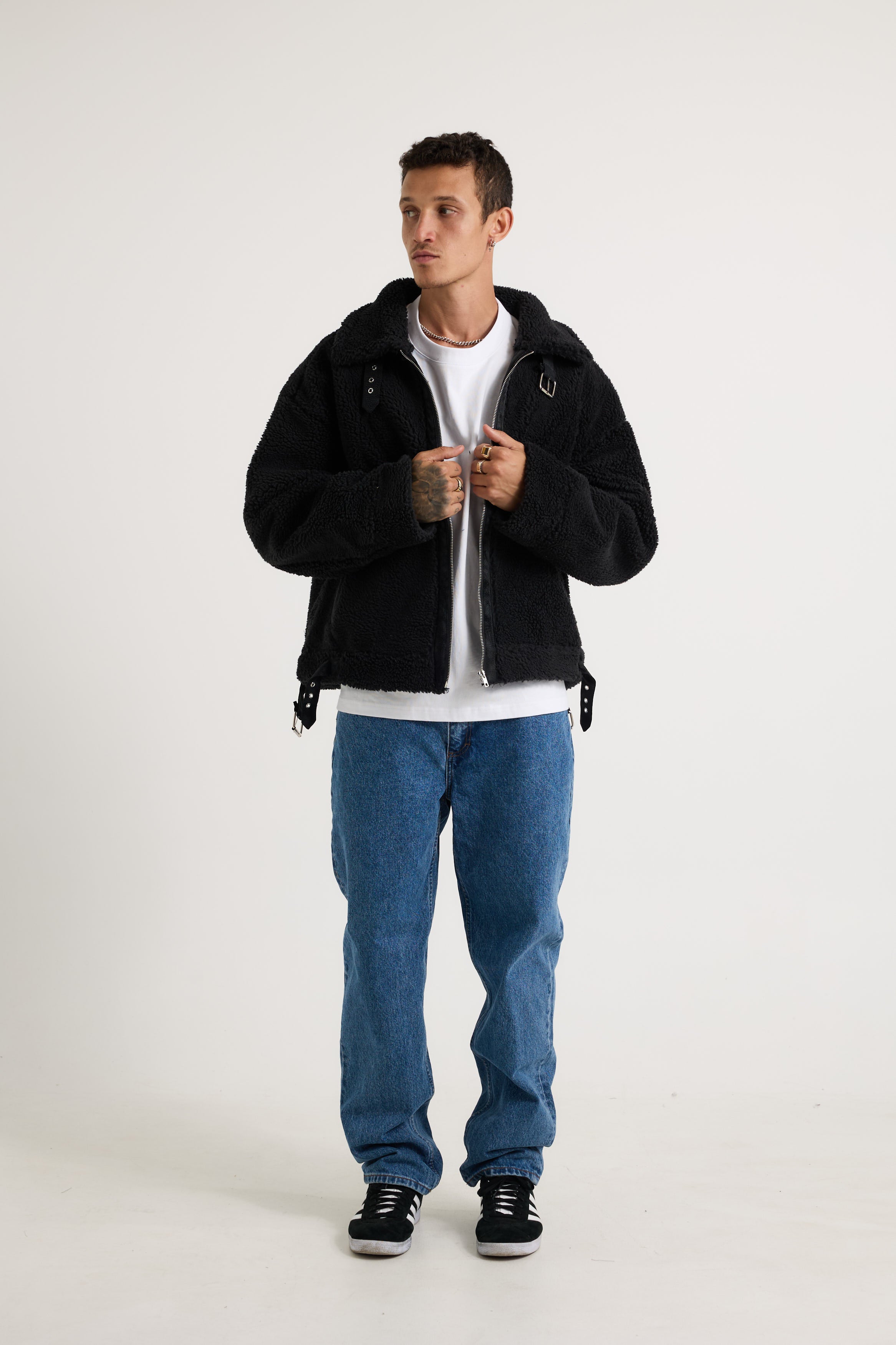 Travis Sherpa Jacket Black - FINAL