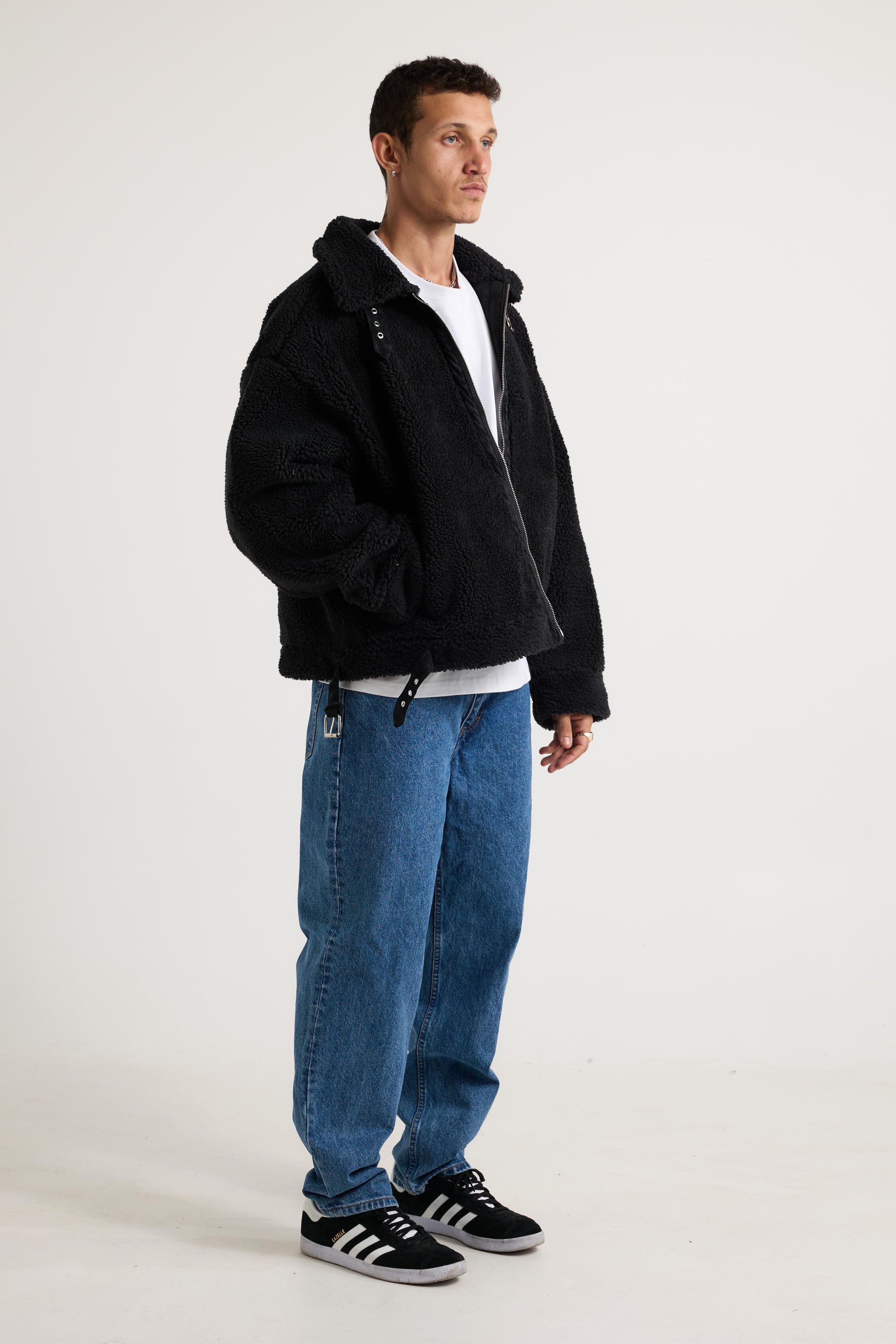 Travis Sherpa Jacket Black - FINAL