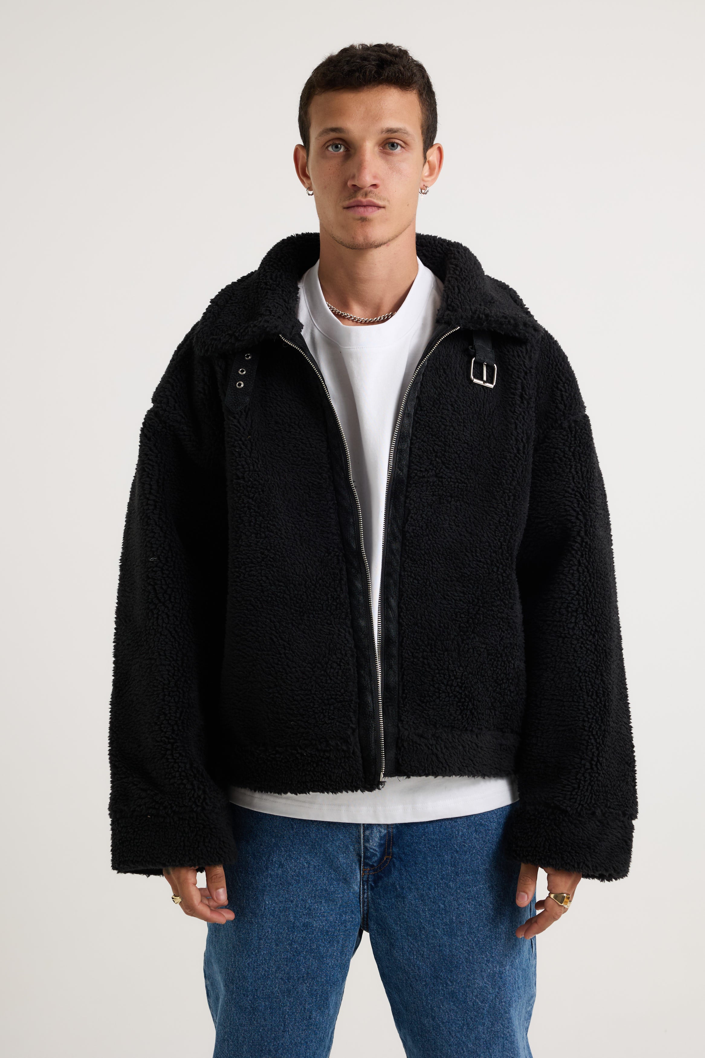 Travis Sherpa Jacket Black - FINAL