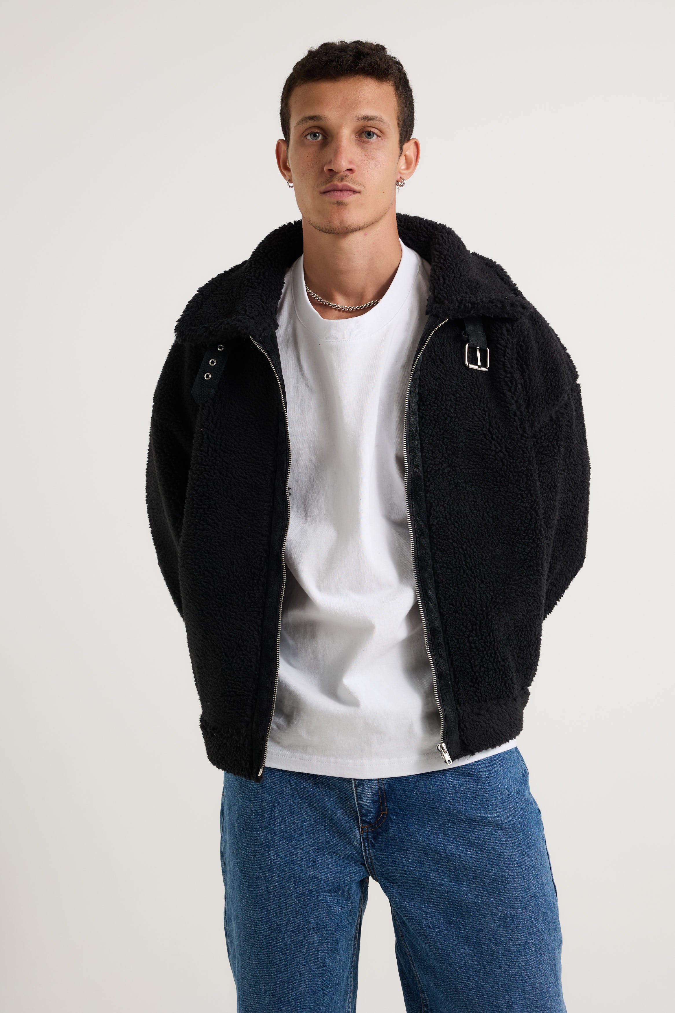 Travis Sherpa Jacket Black - FINAL