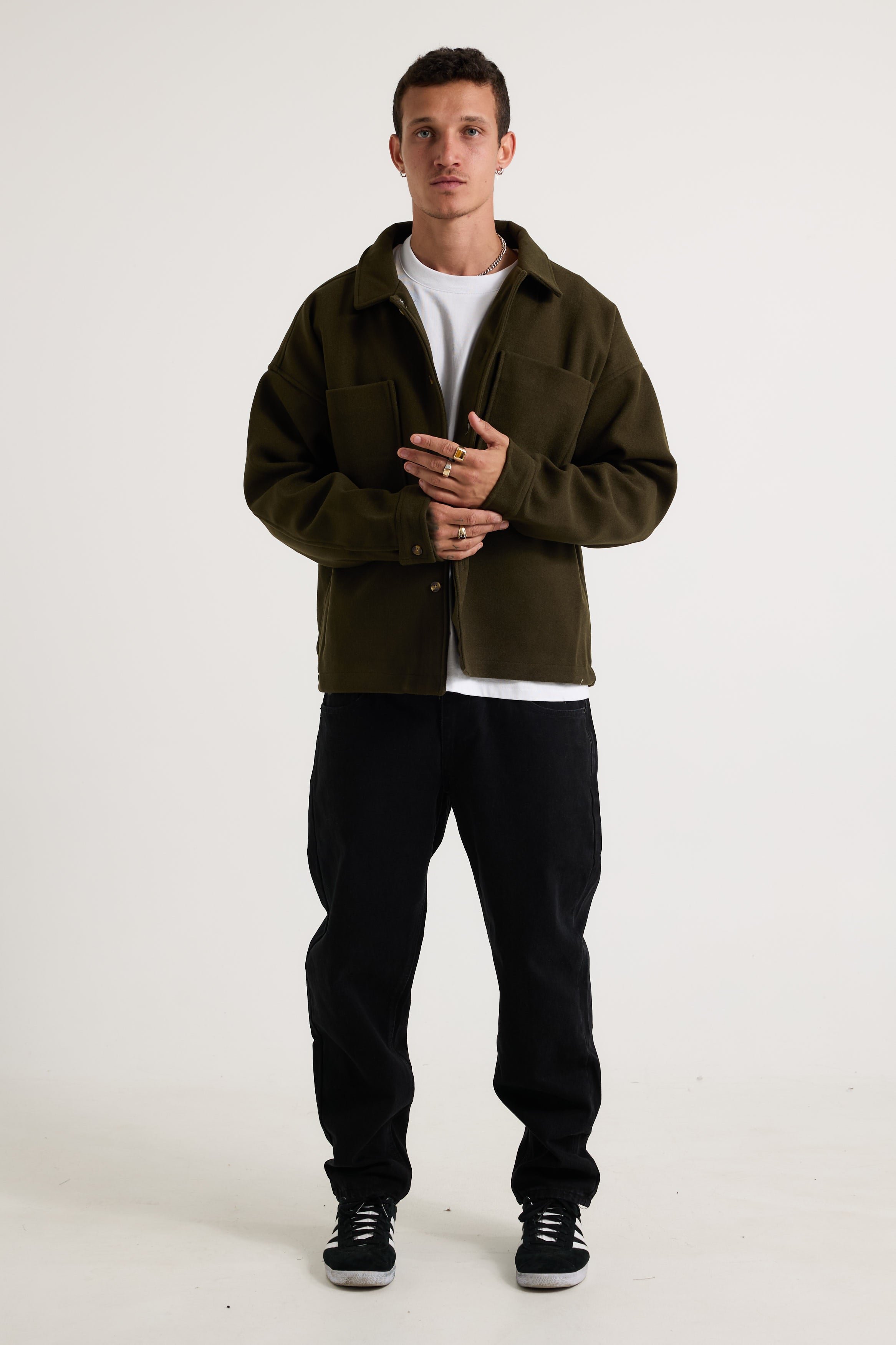 Structure Jacket Army Green - FINAL SALE