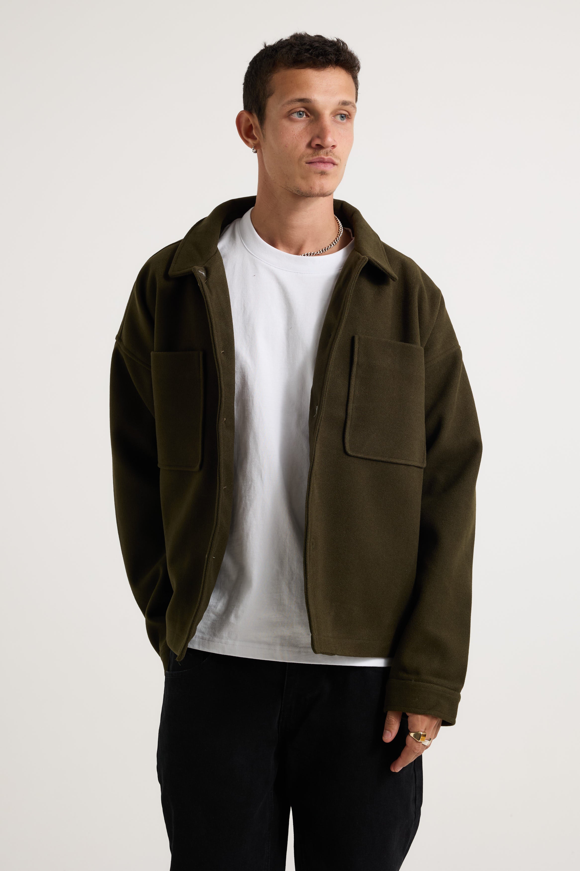 Structure Jacket Army Green - FINAL SALE