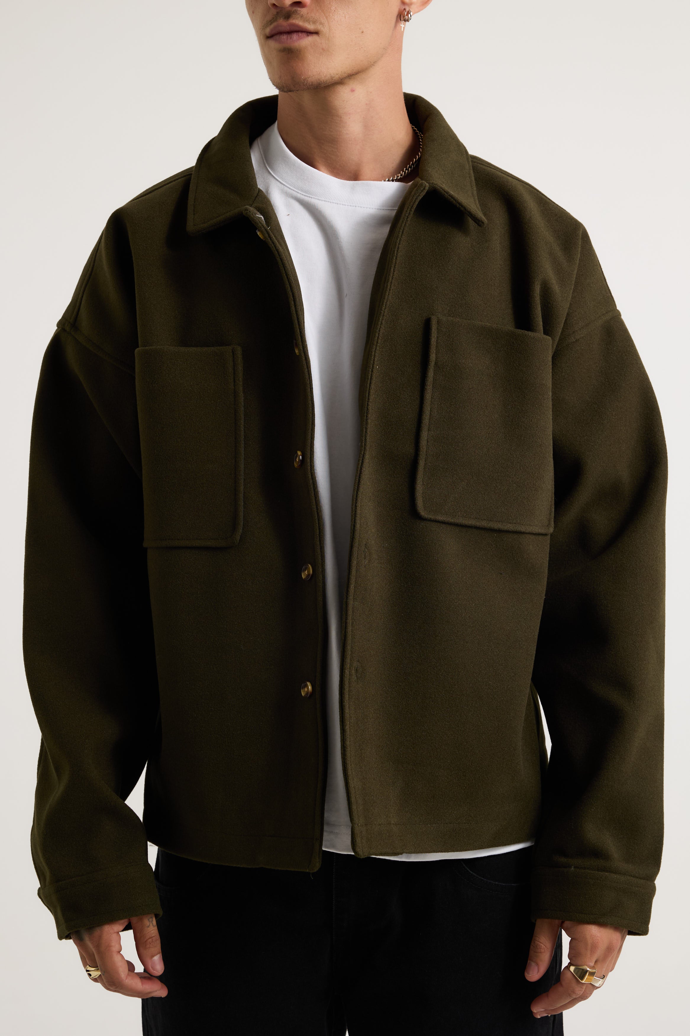 Structure Jacket Army Green - FINAL SALE