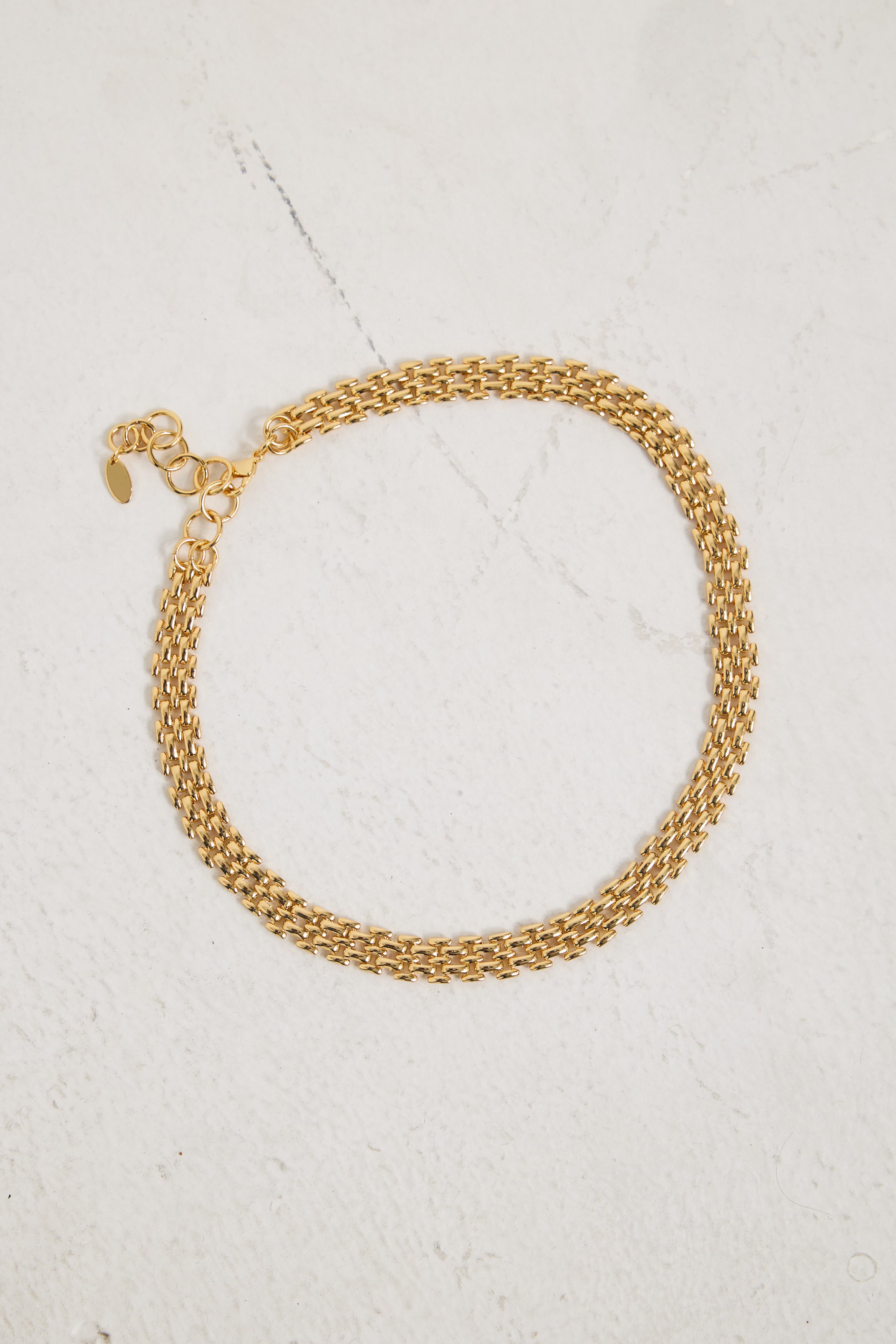 Xena Popcorn Chain Bracelet 18k Gold Plated