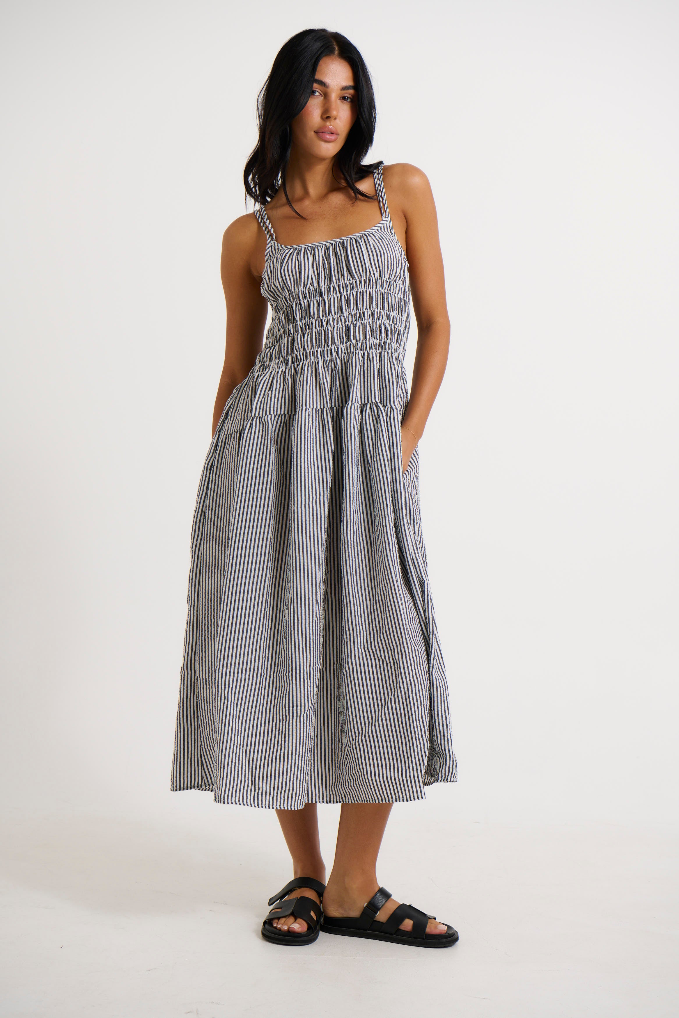 Melrose Dress Grey - FINAL SALE