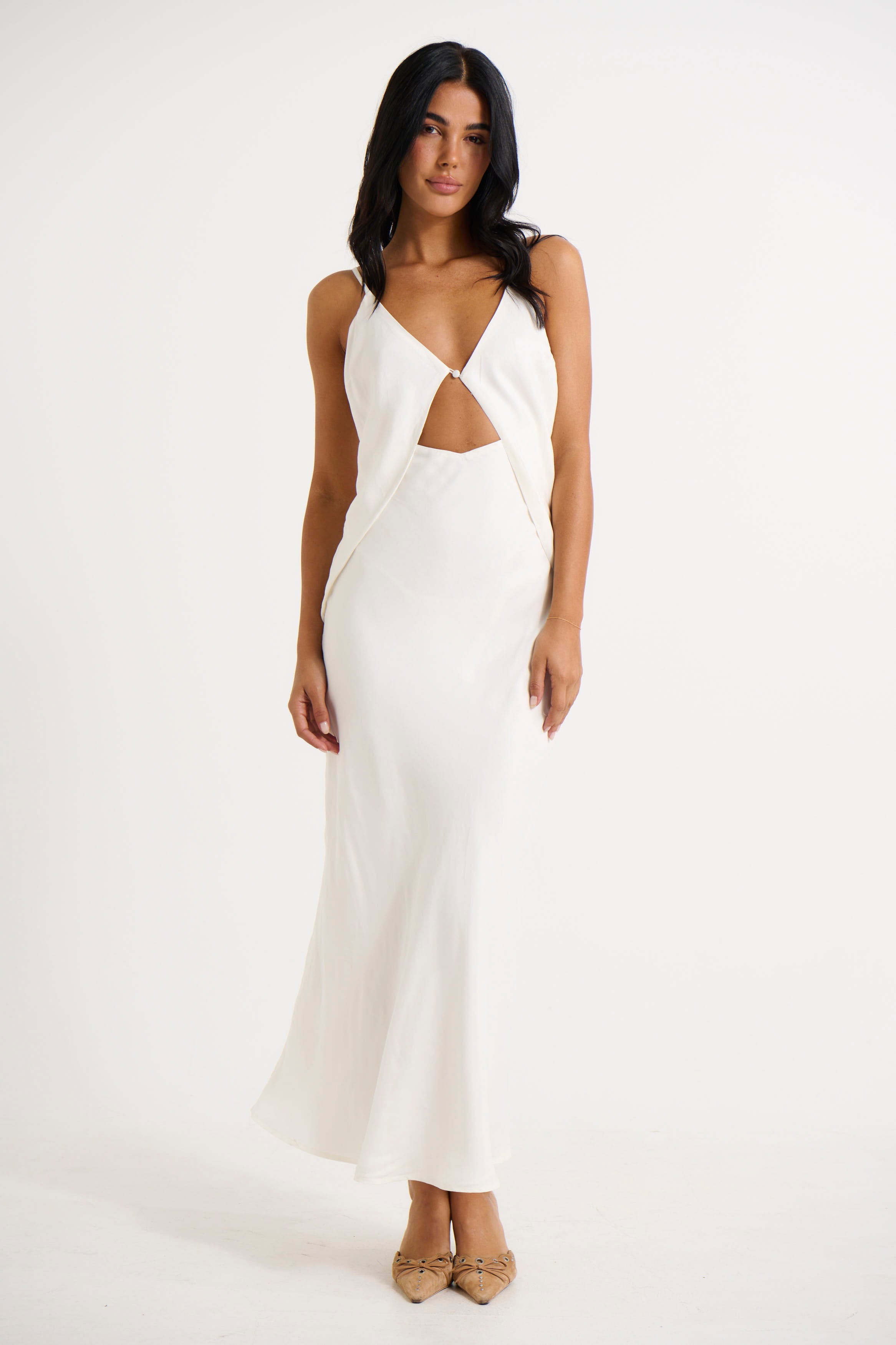 Talia Maxi Dress Ivory - FINAL SALE