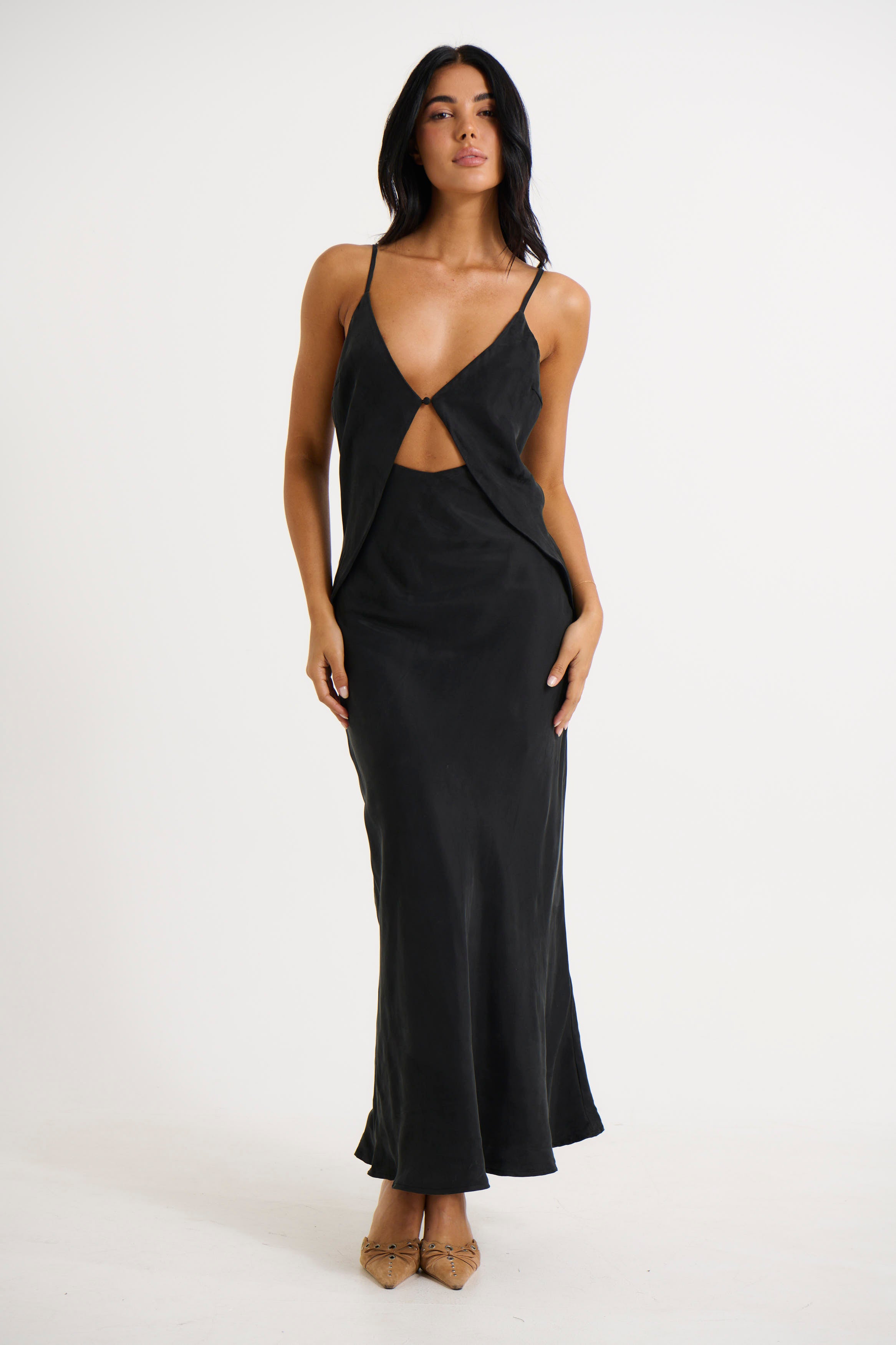 Talia Maxi Dress Black - FINAL SALE