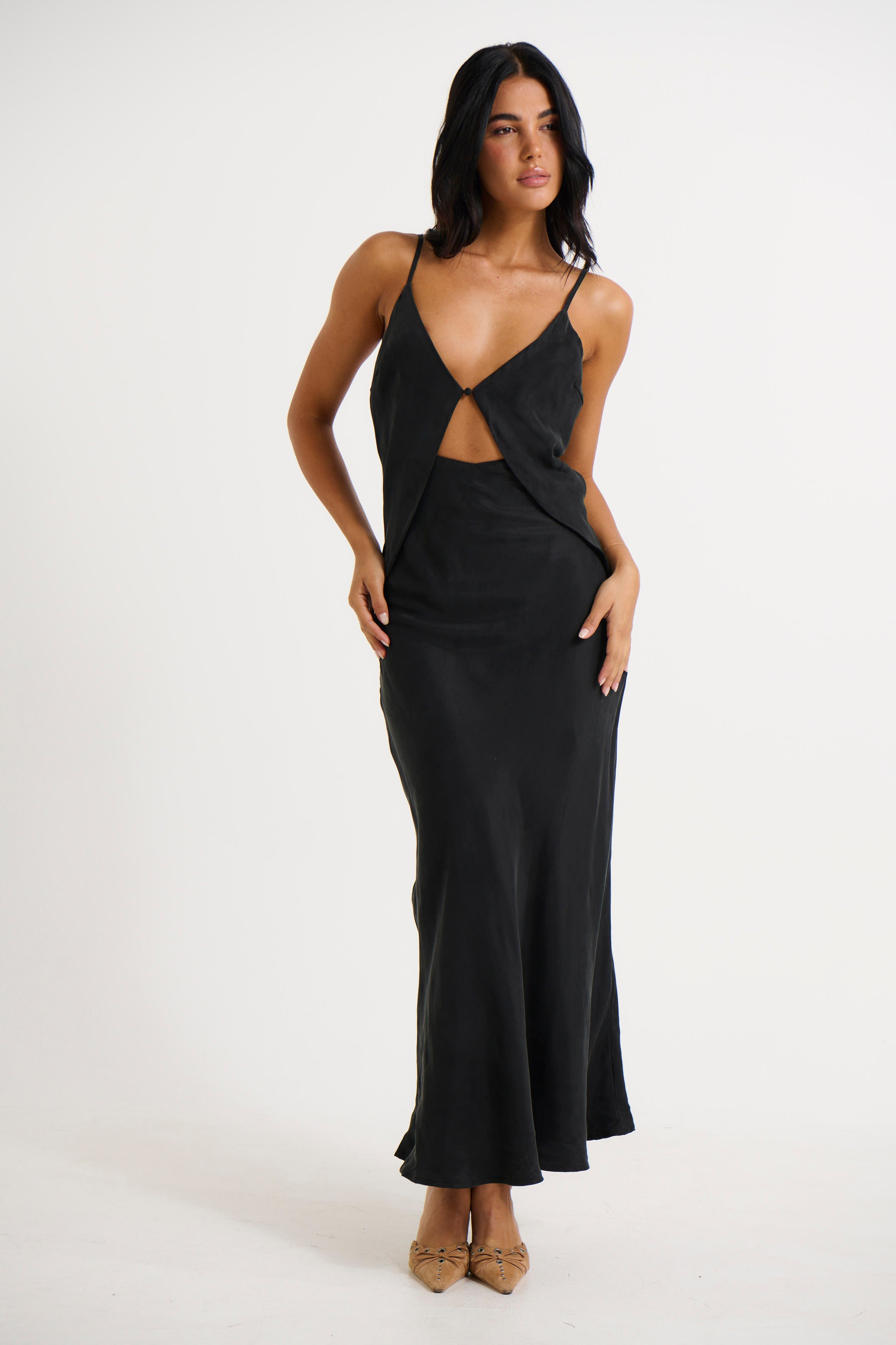 Talia Maxi Dress Black - FINAL SALE