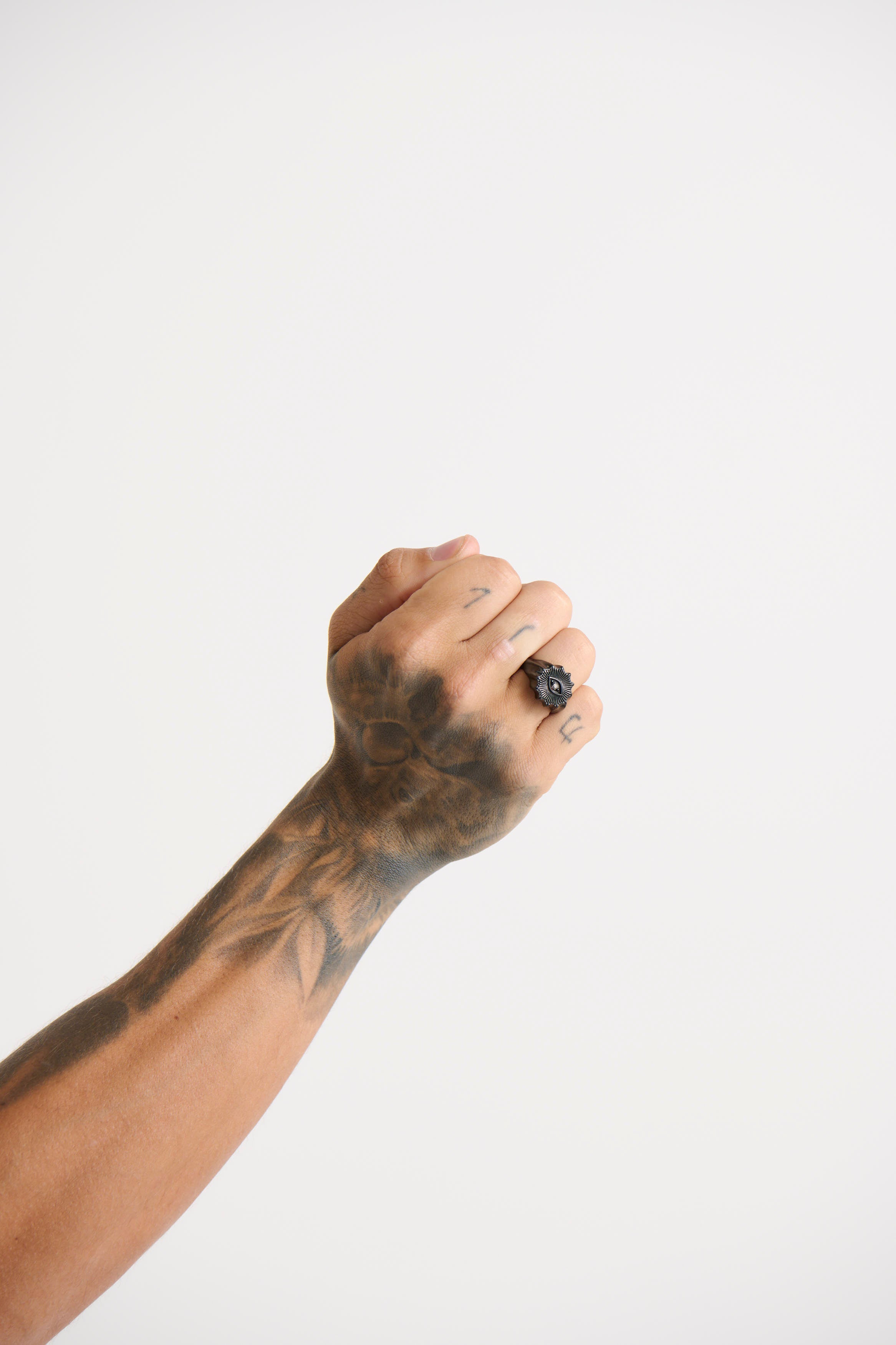 NTH Eye Signet Ring Black - FINAL SALE