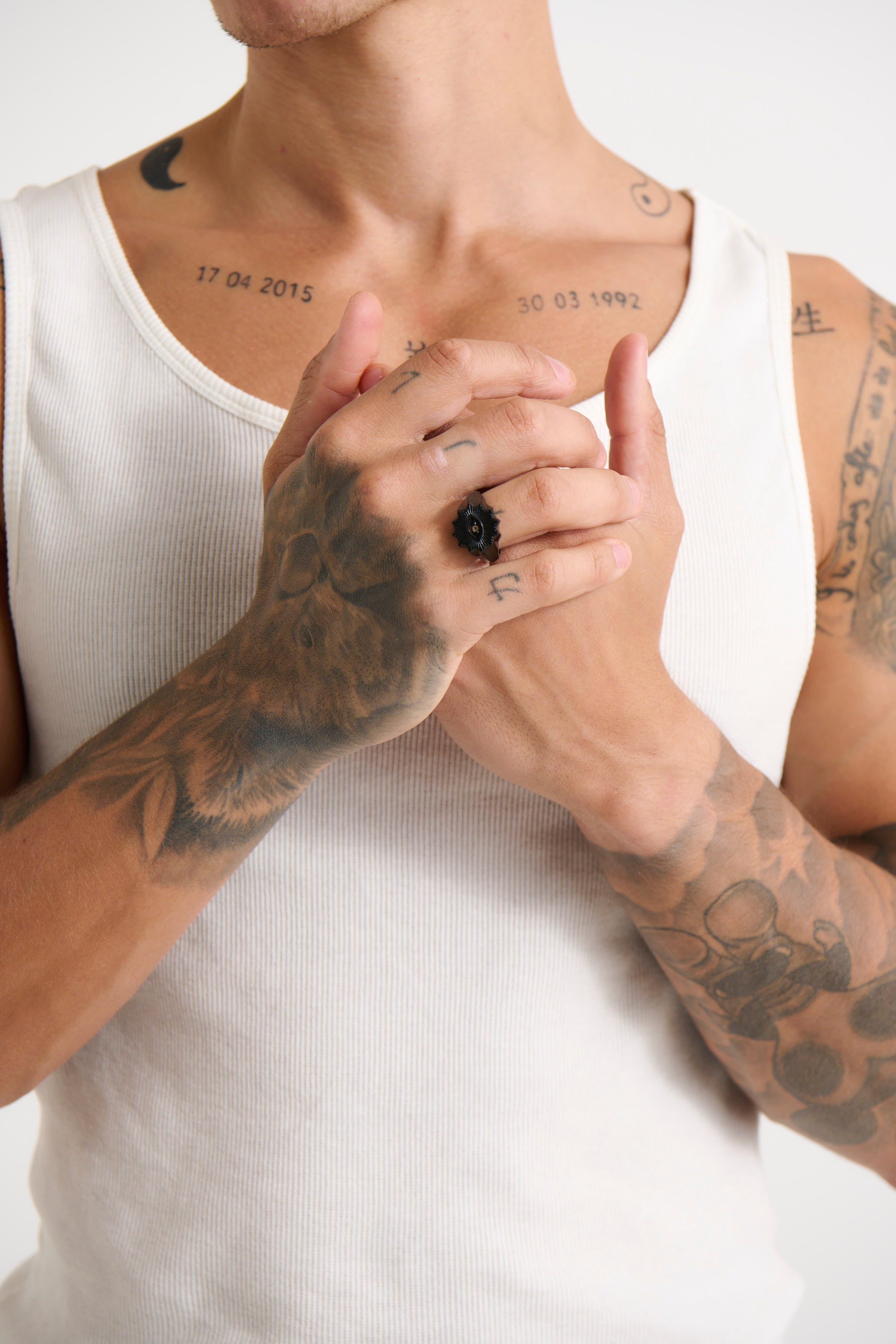 NTH Eye Signet Ring Black - FINAL SALE