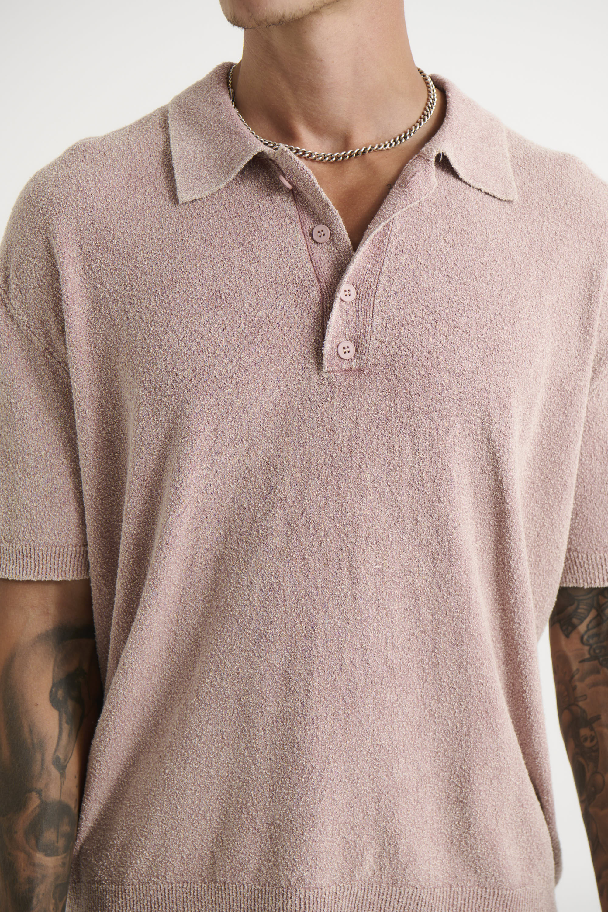 Ollie Sand Wash Polo Dusty Rose