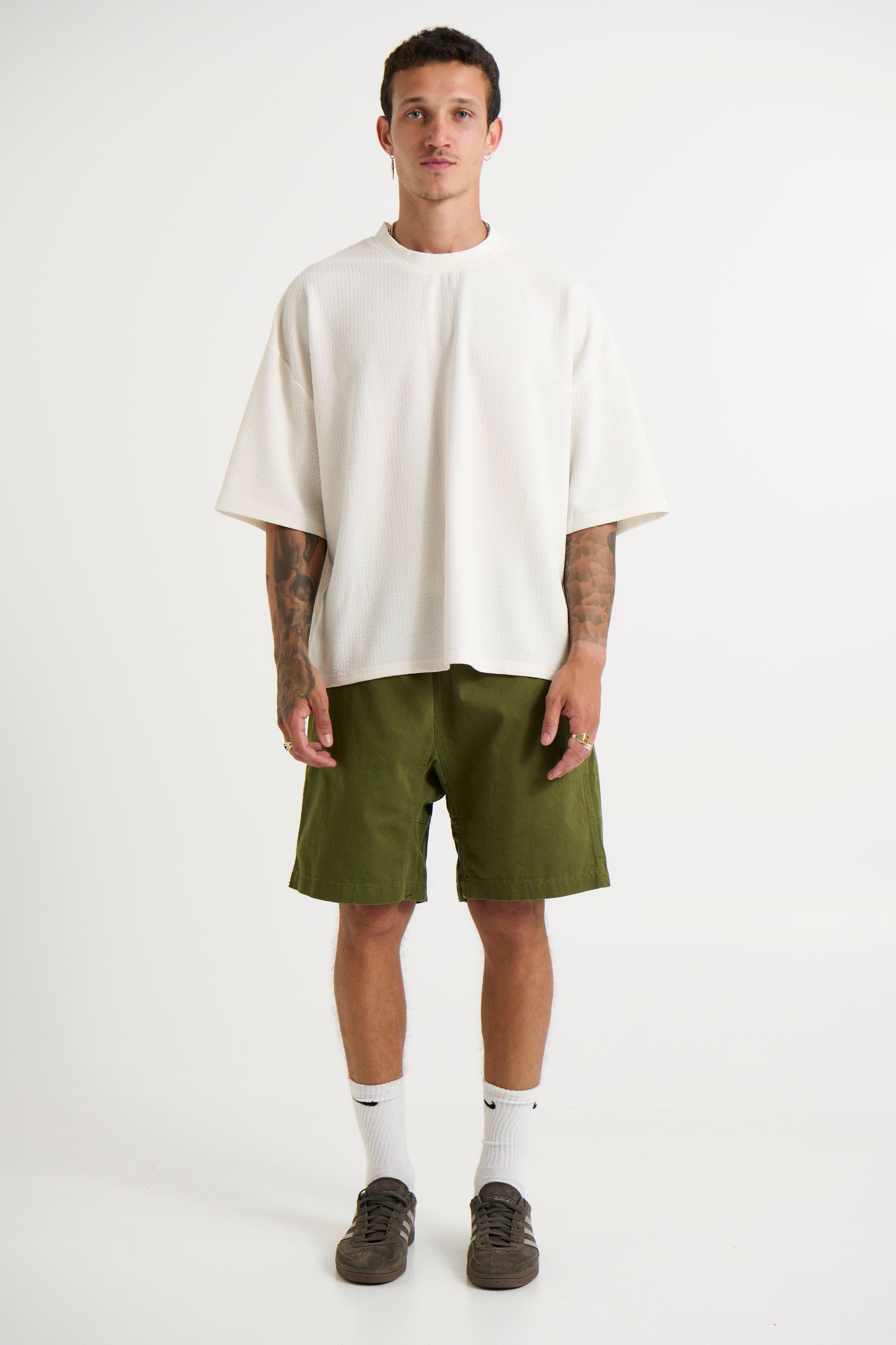 Colin Soft Texture Tee White - FINAL SALE