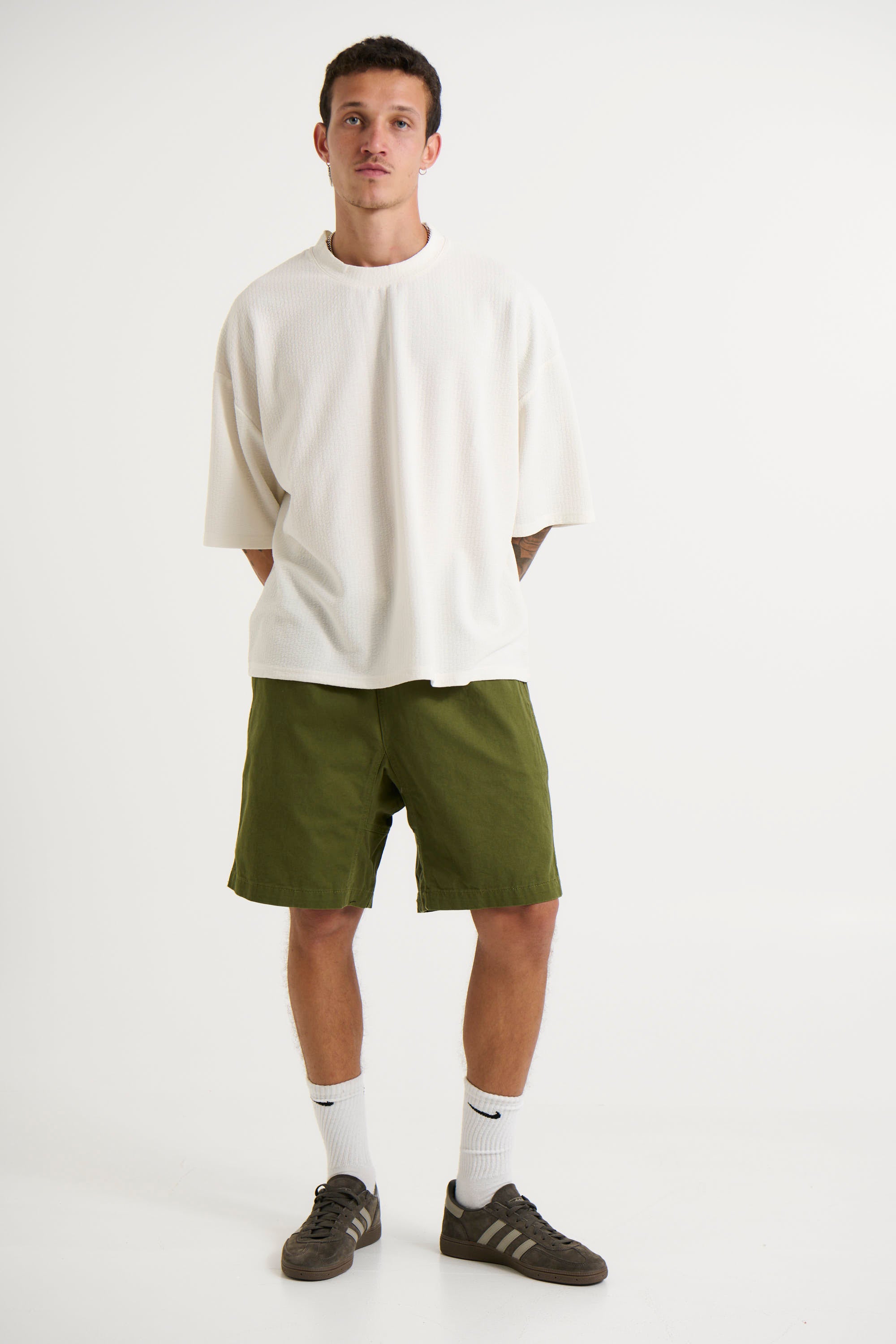 Colin Soft Texture Tee White - FINAL SALE