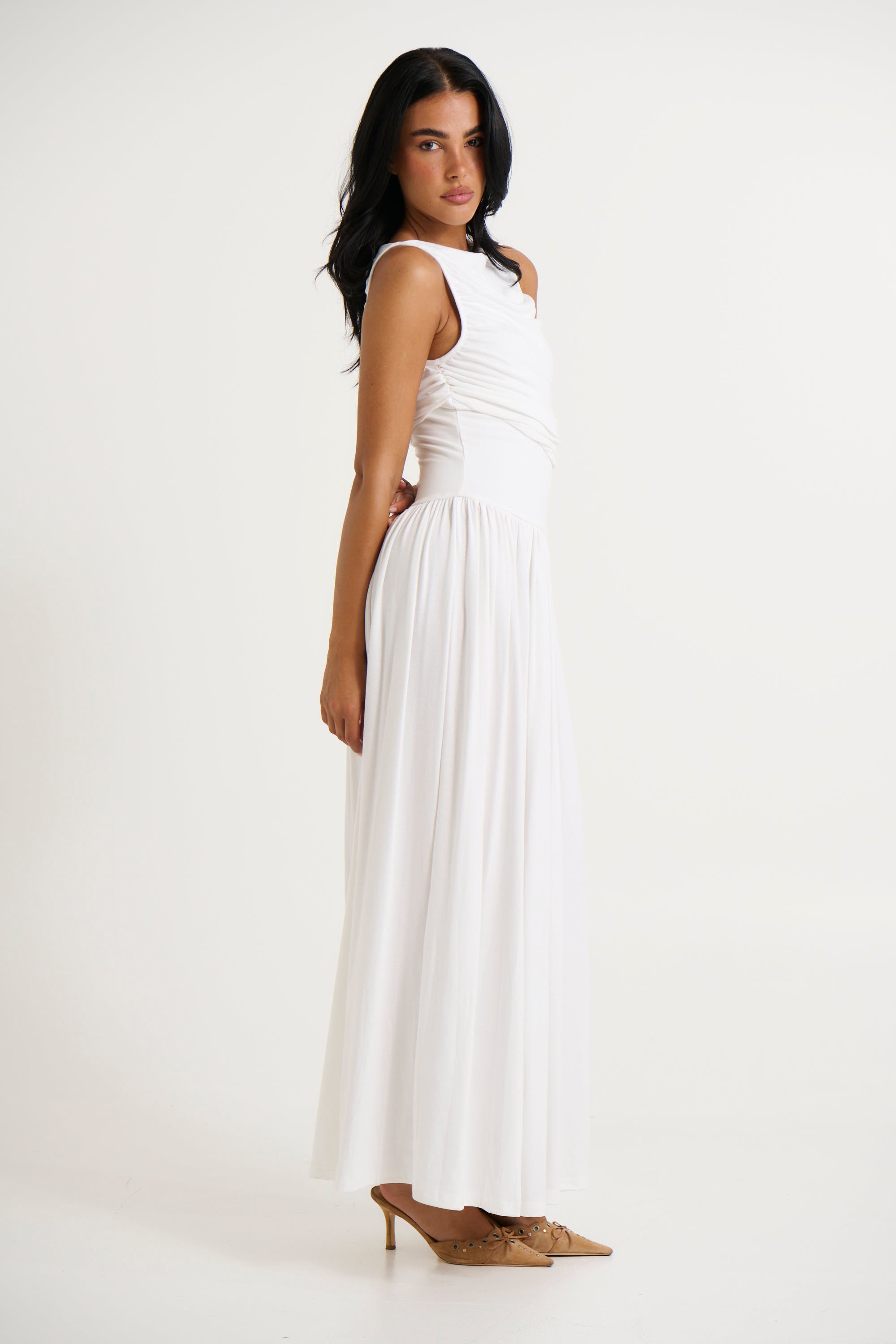 Nalla Maxi Dress White - FINAL SALE