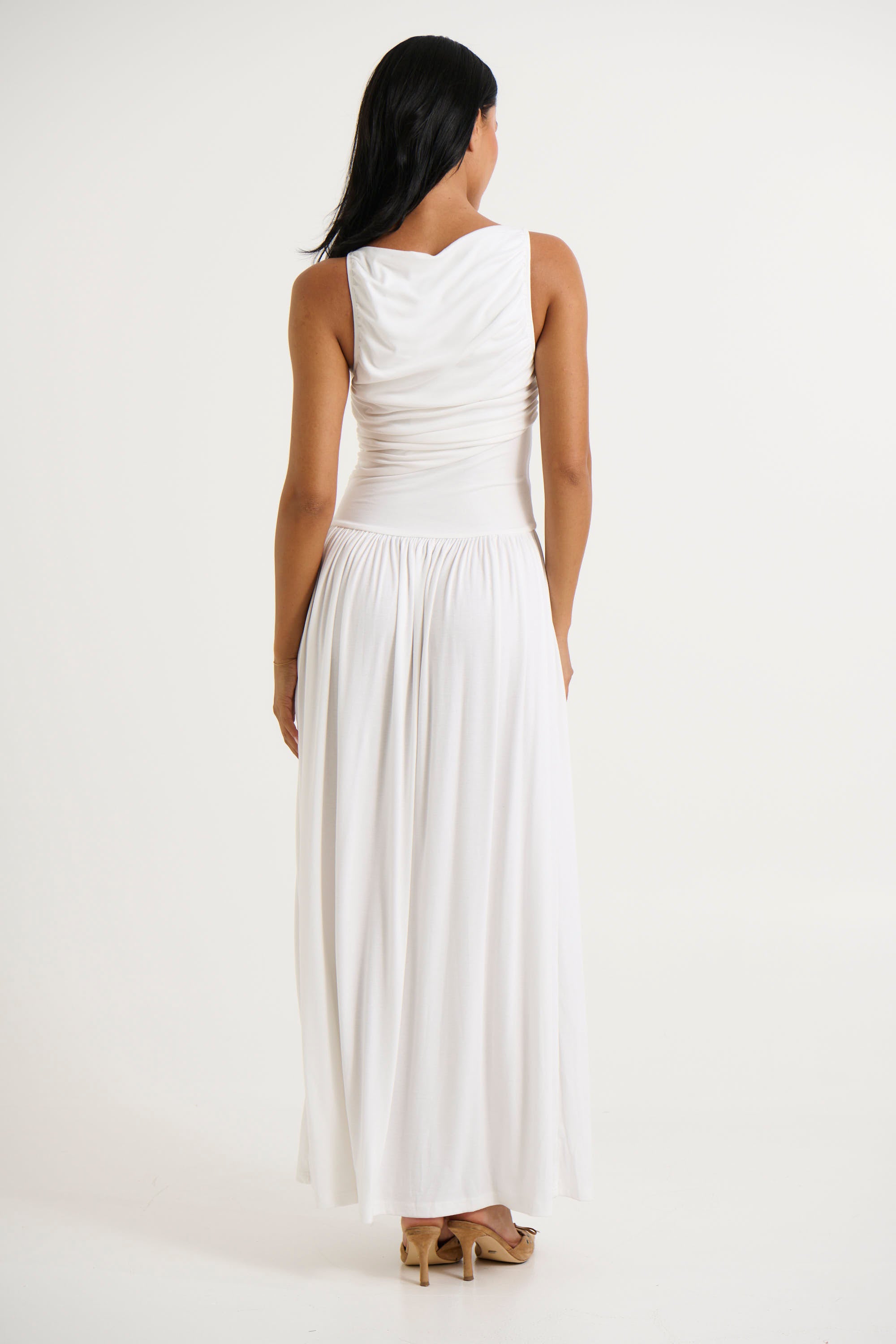 Nalla Maxi Dress White - FINAL SALE