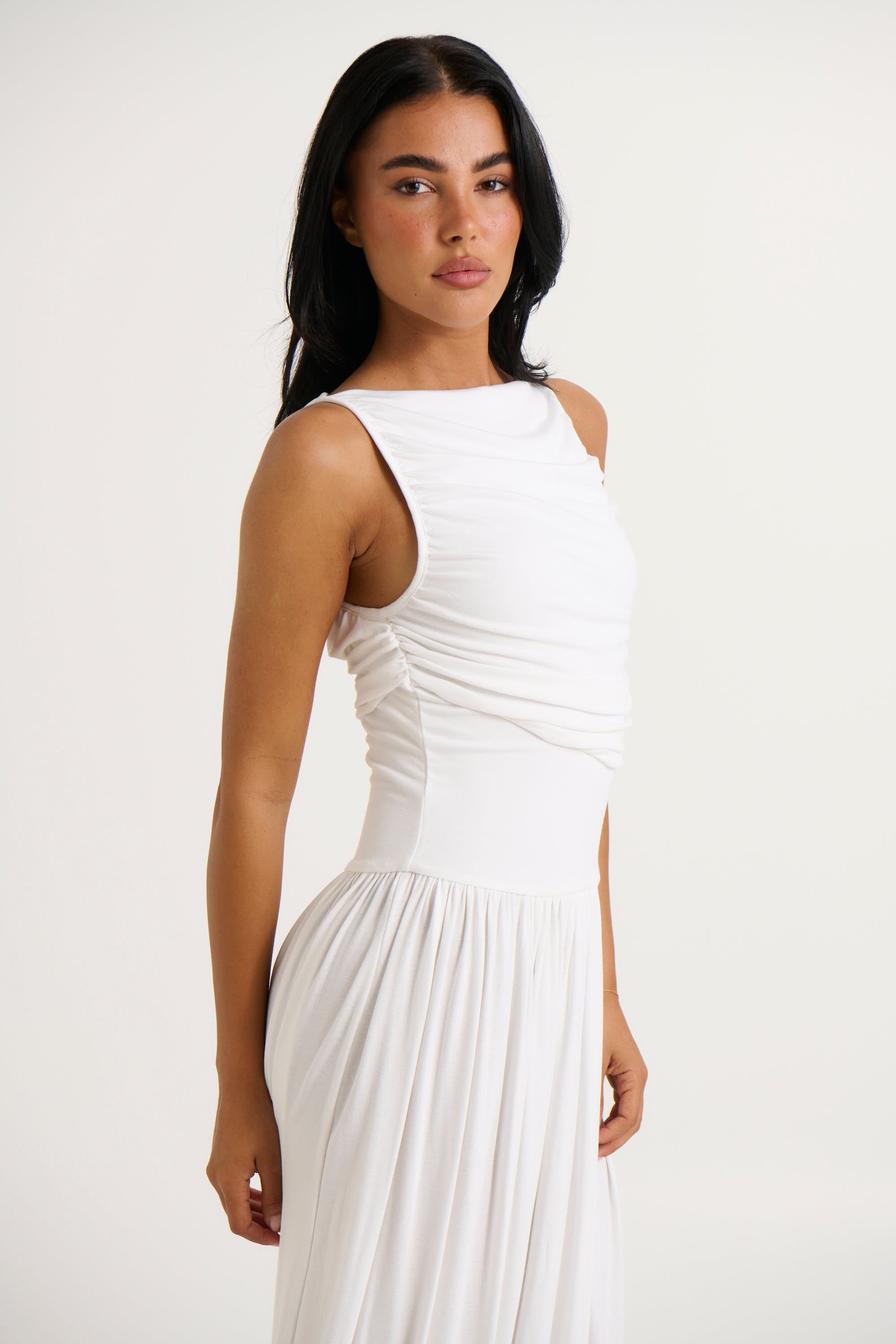 Nalla Maxi Dress White - FINAL SALE