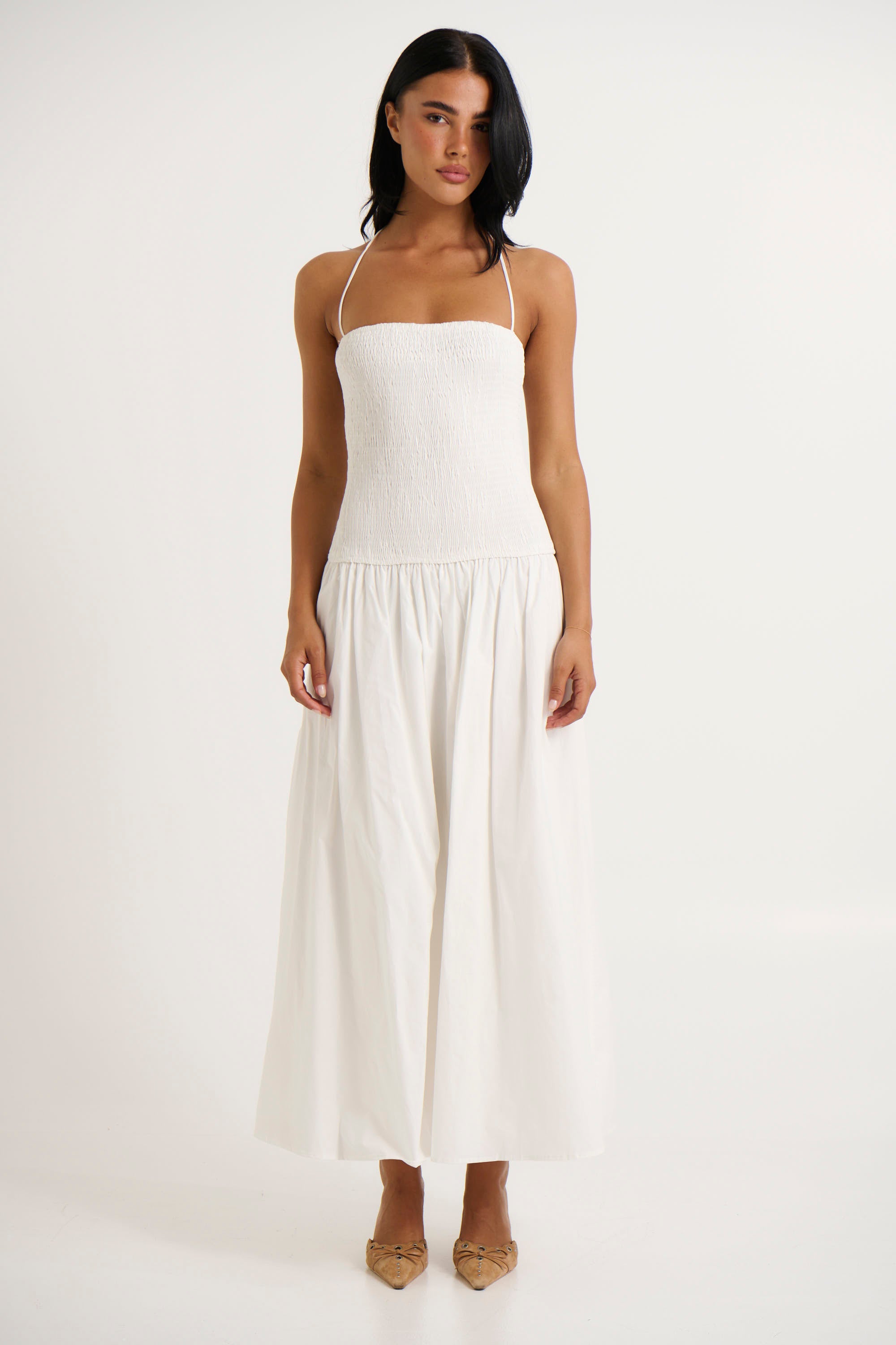 Krystal Maxi Dress White - FINAL SALE