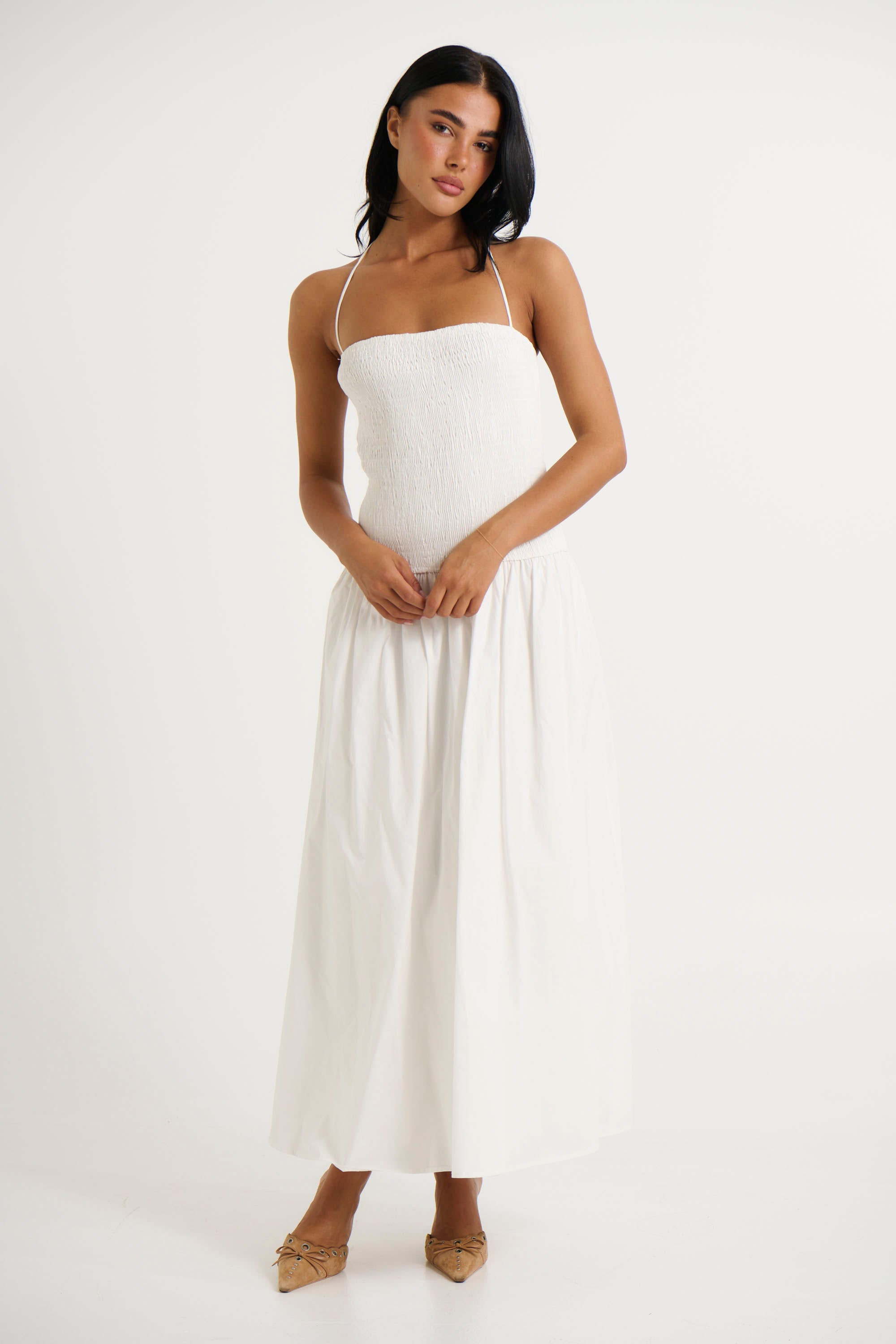 Krystal Maxi Dress White - FINAL SALE