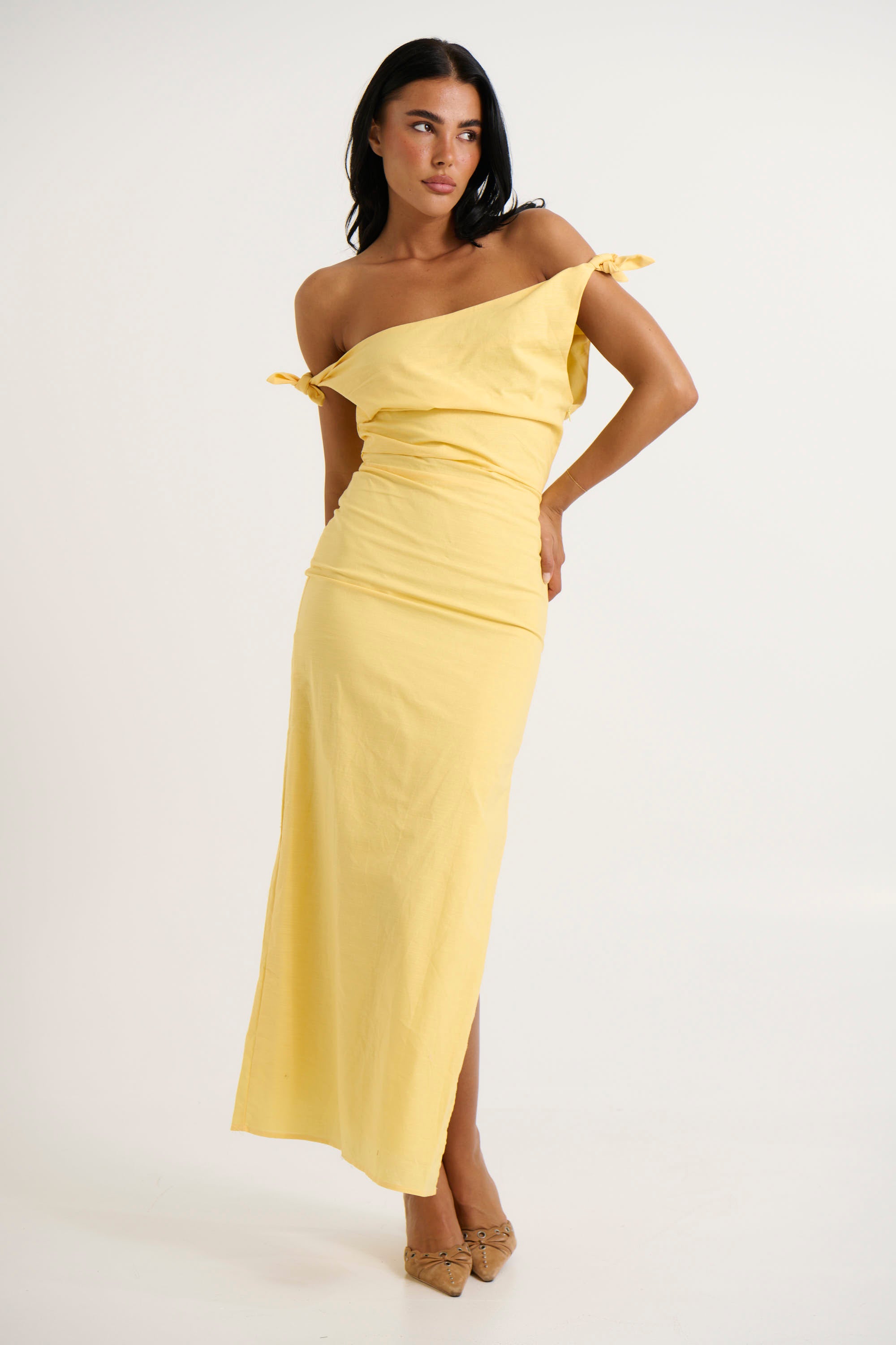 Tamia Maxi Dress Butter - FINAL SALE