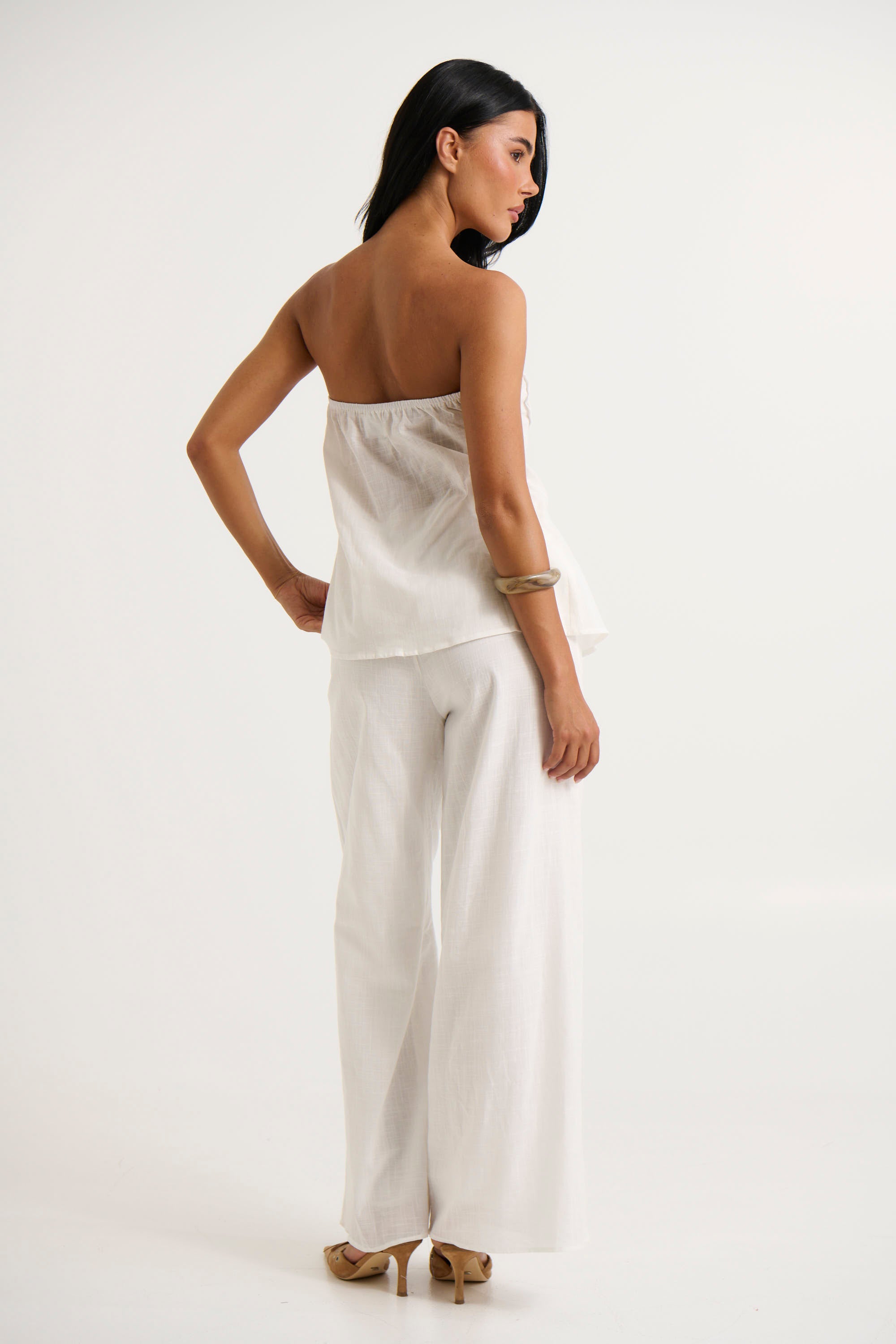 Ginny Pant Set White - FINAL SALE