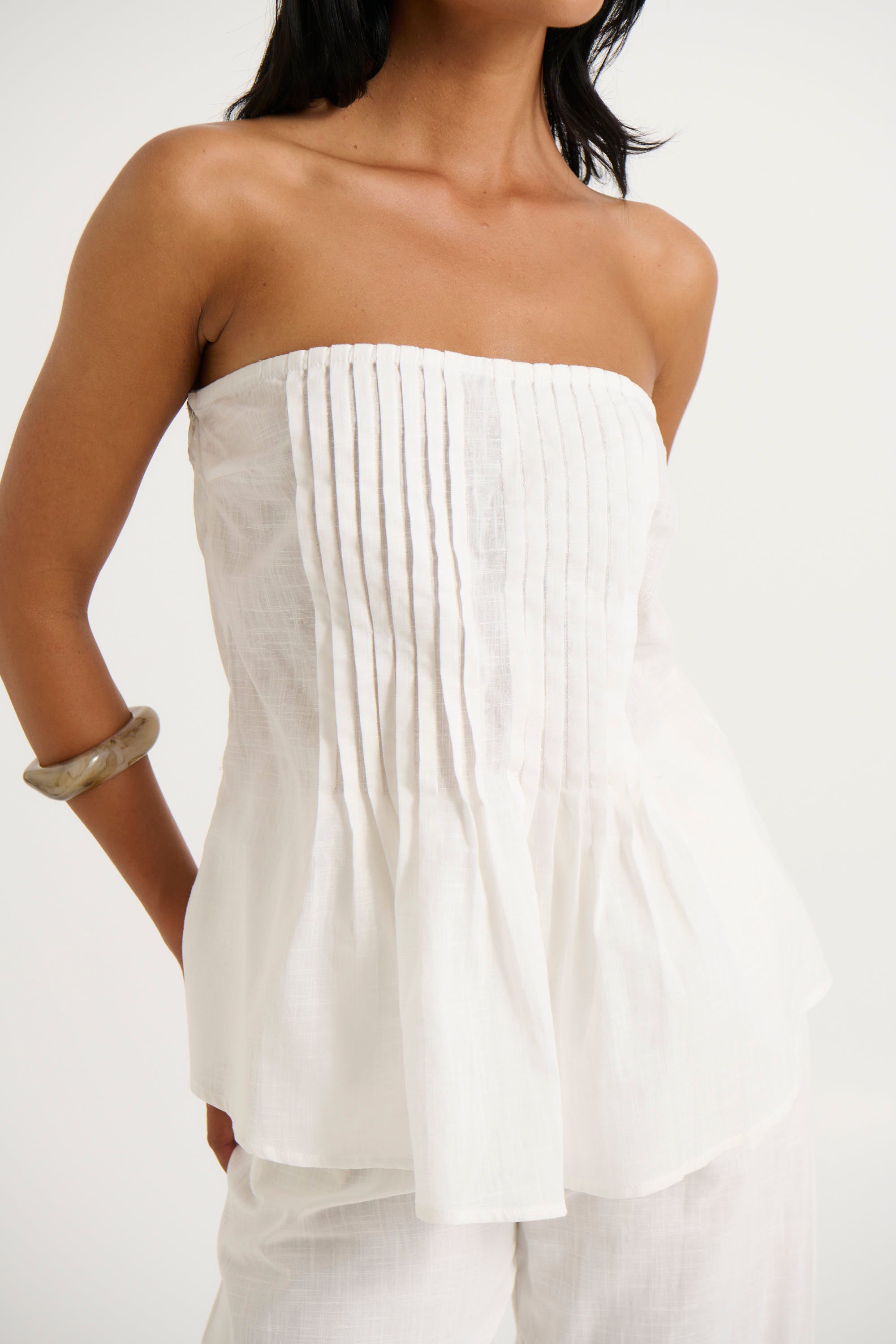 Ginny Pant Set White - FINAL SALE