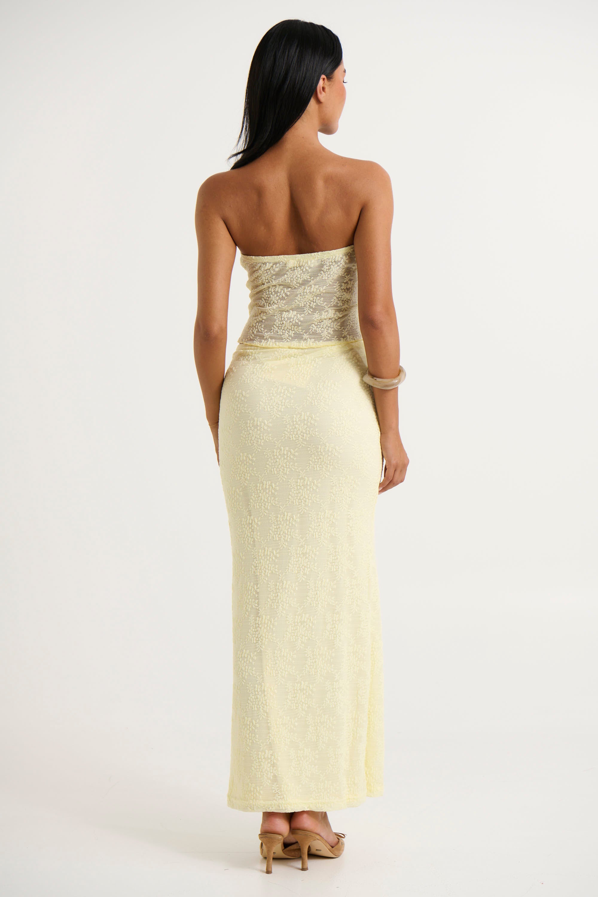Summer Lace Skirt Lemon