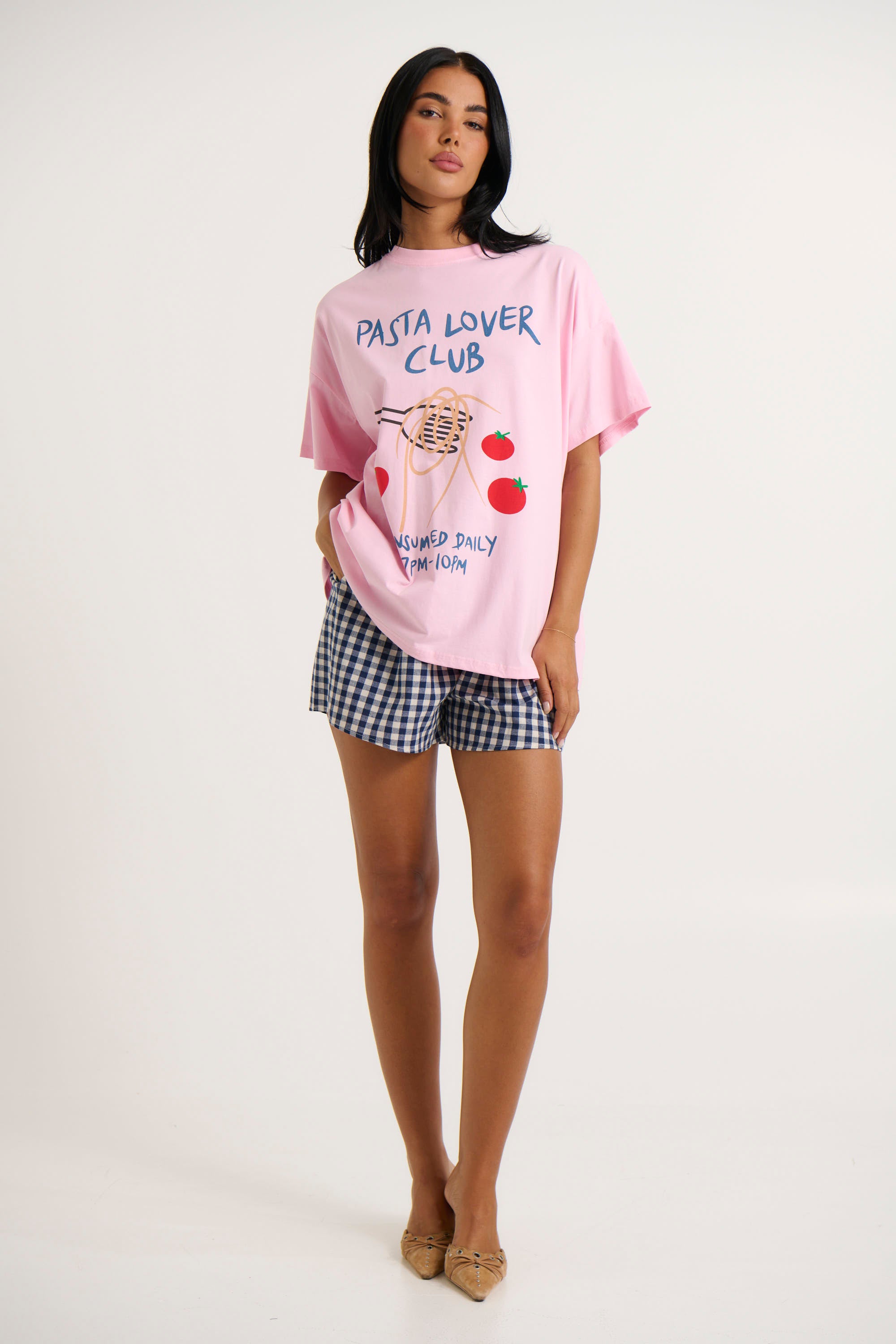 Pasta Lover Club Top Pink - FINAL SALE