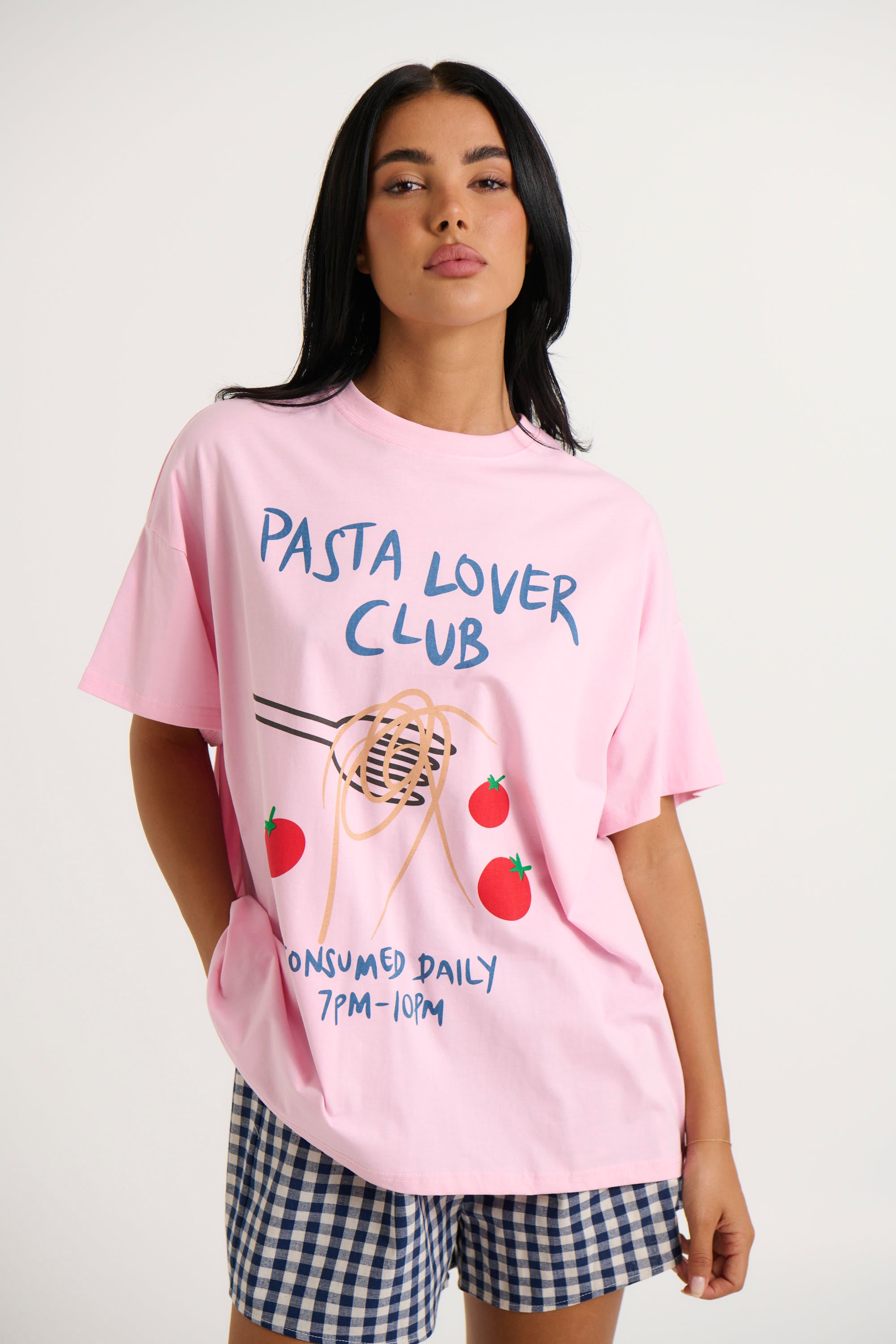 Pasta Lover Club Top Pink - FINAL SALE