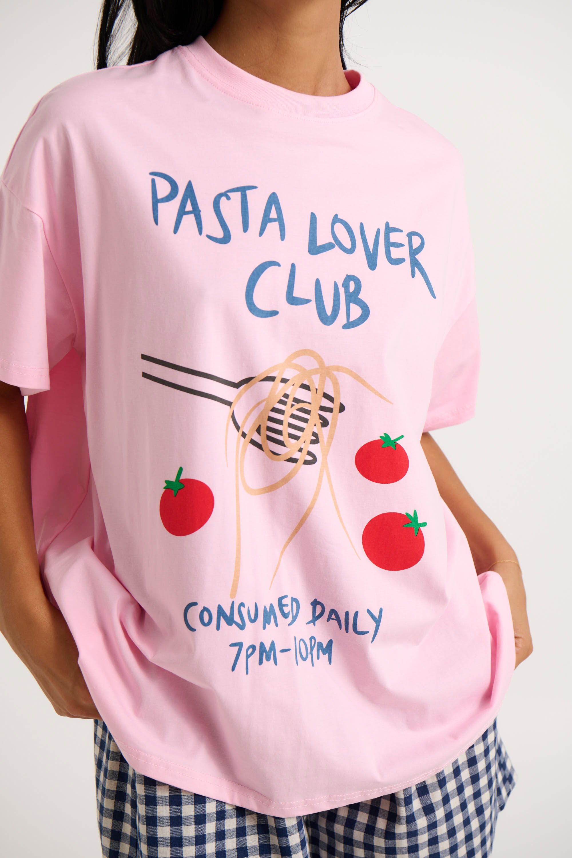 Pasta Lover Club Top Pink - FINAL SALE