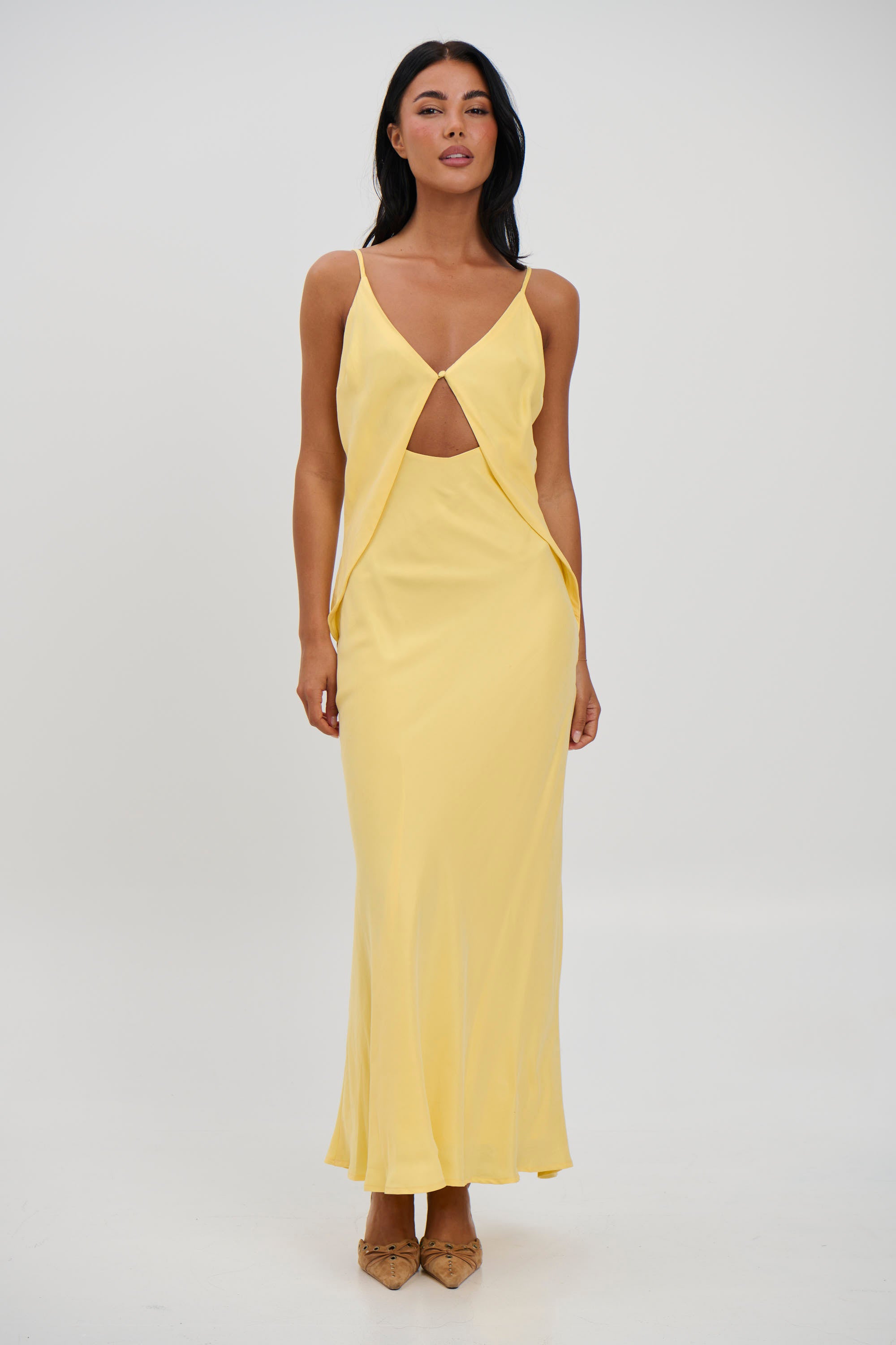 Talia Maxi Dress Lemon