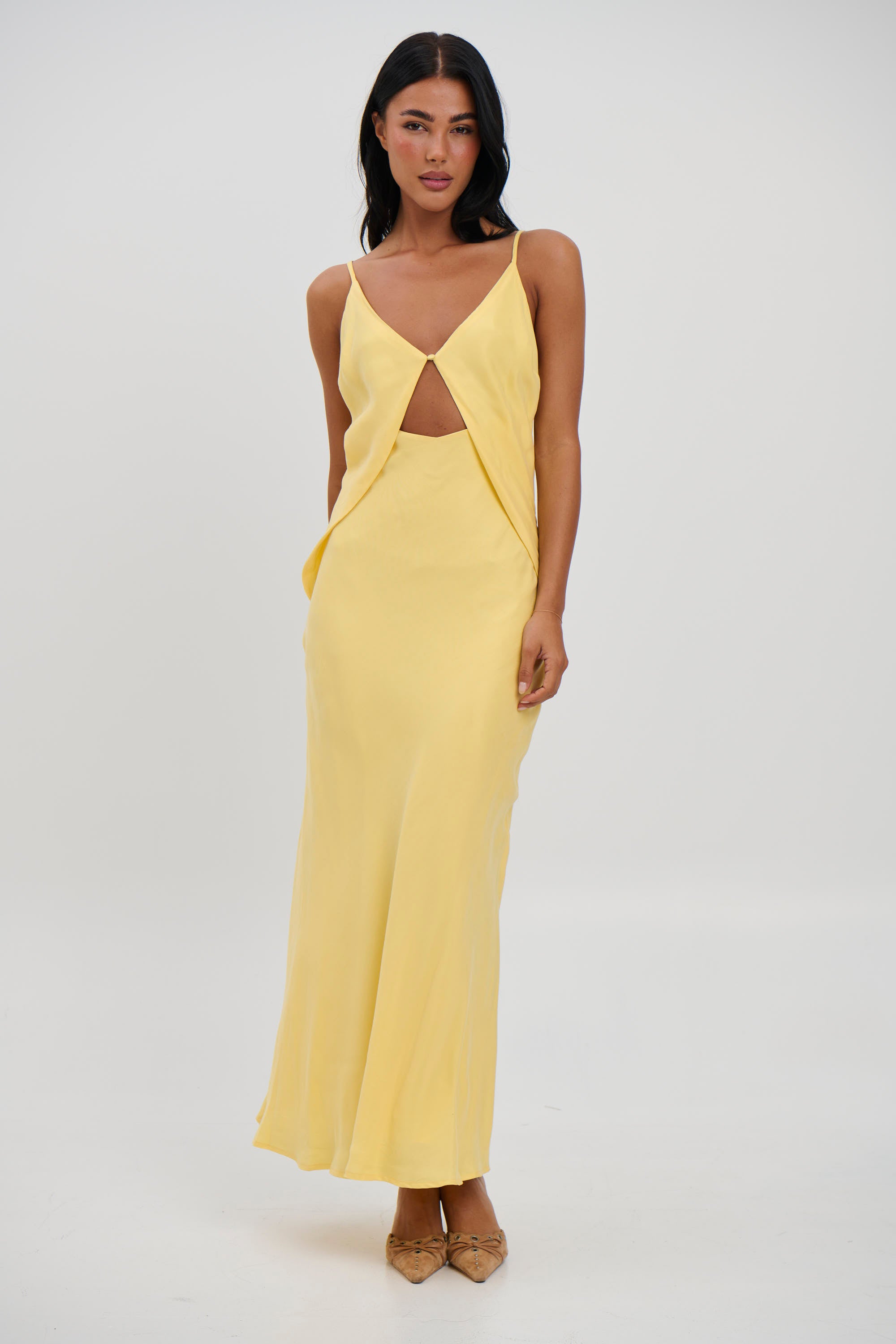 Talia Maxi Dress Lemon