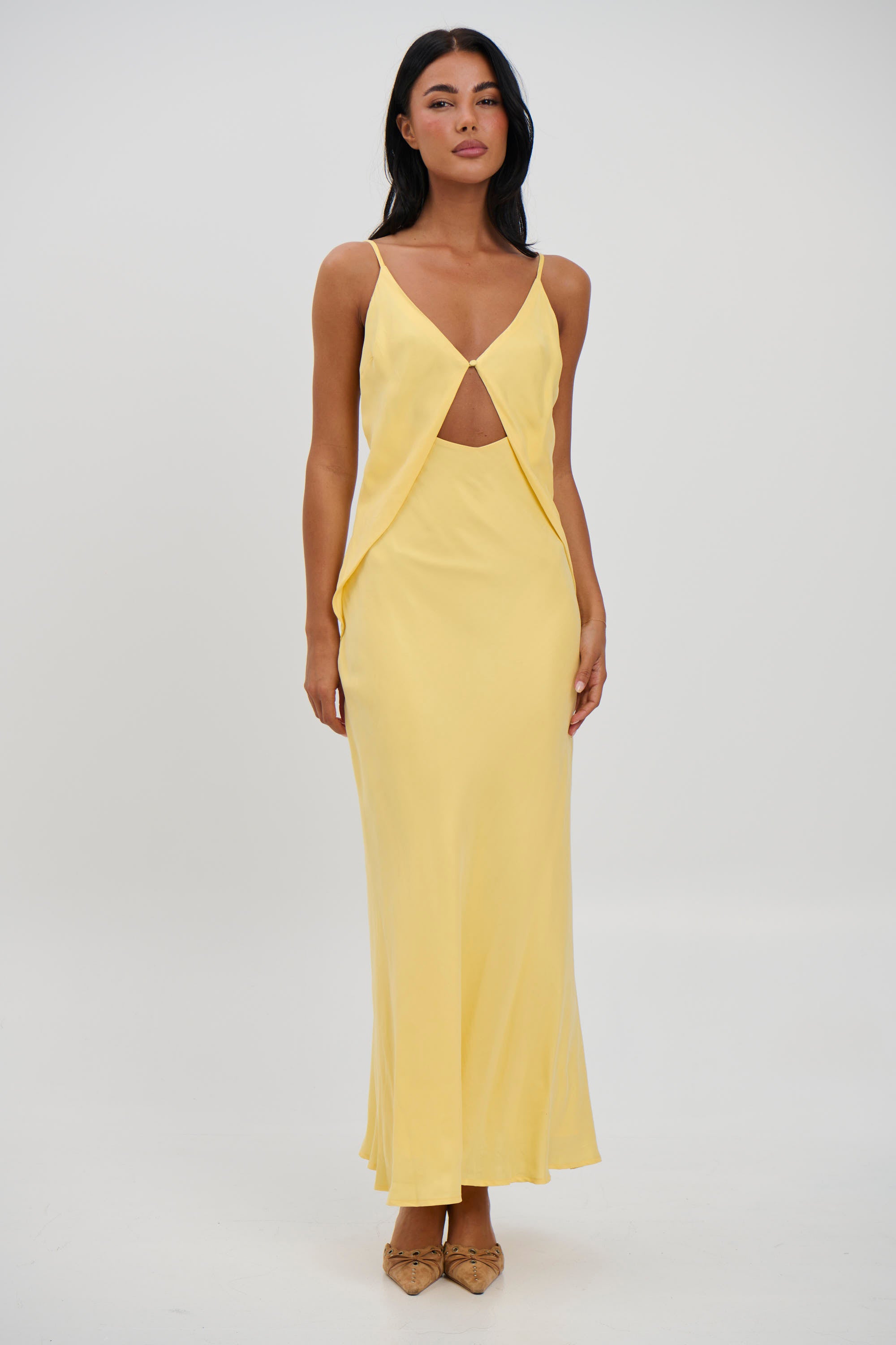Talia Maxi Dress Lemon
