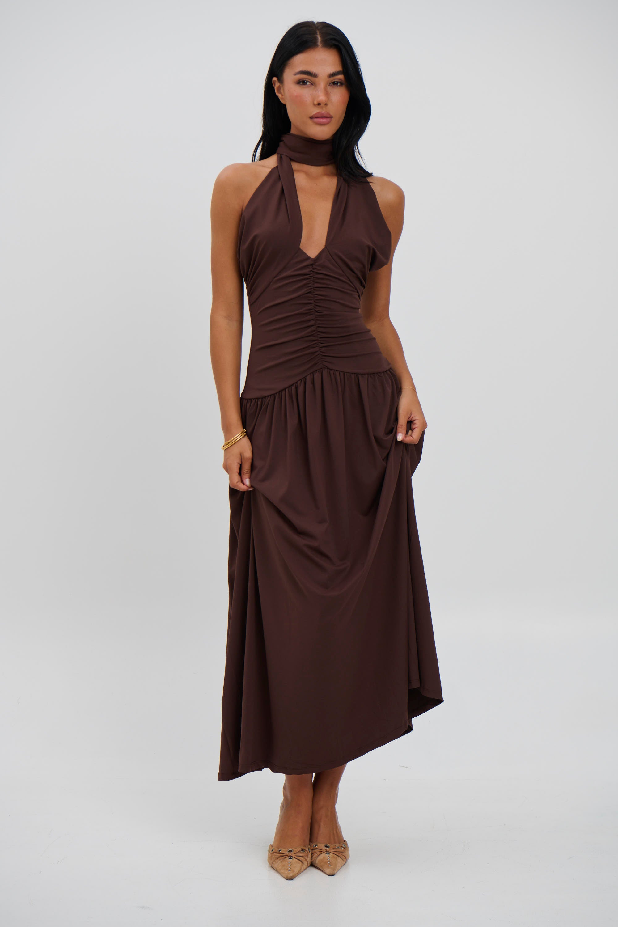 Marley Maxi Dress Chocolate